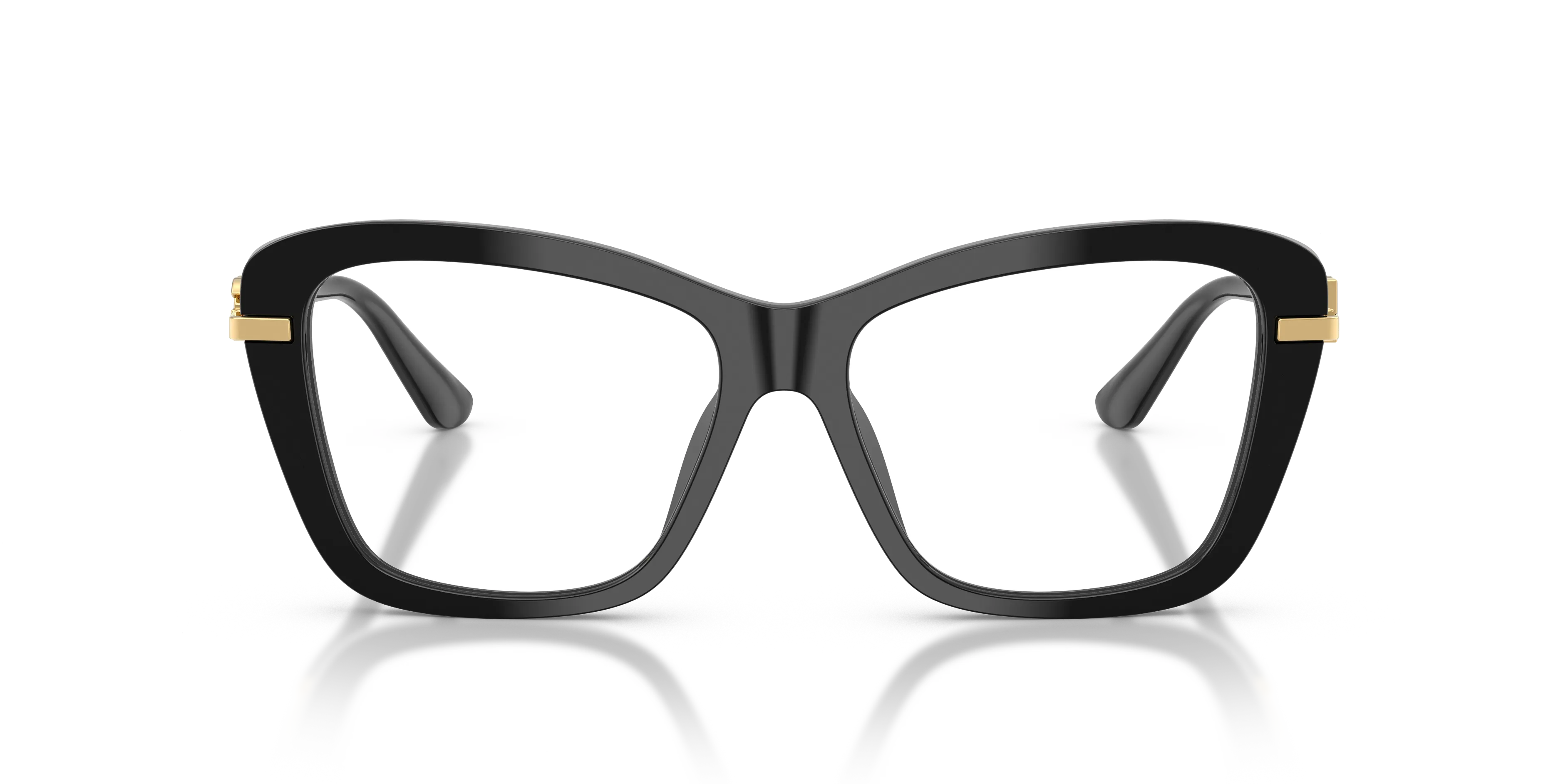 Dolce & Gabbana DG3439 501 Montature da vista Acetato Nero Trasparente Squadrata Normale - immagine 3