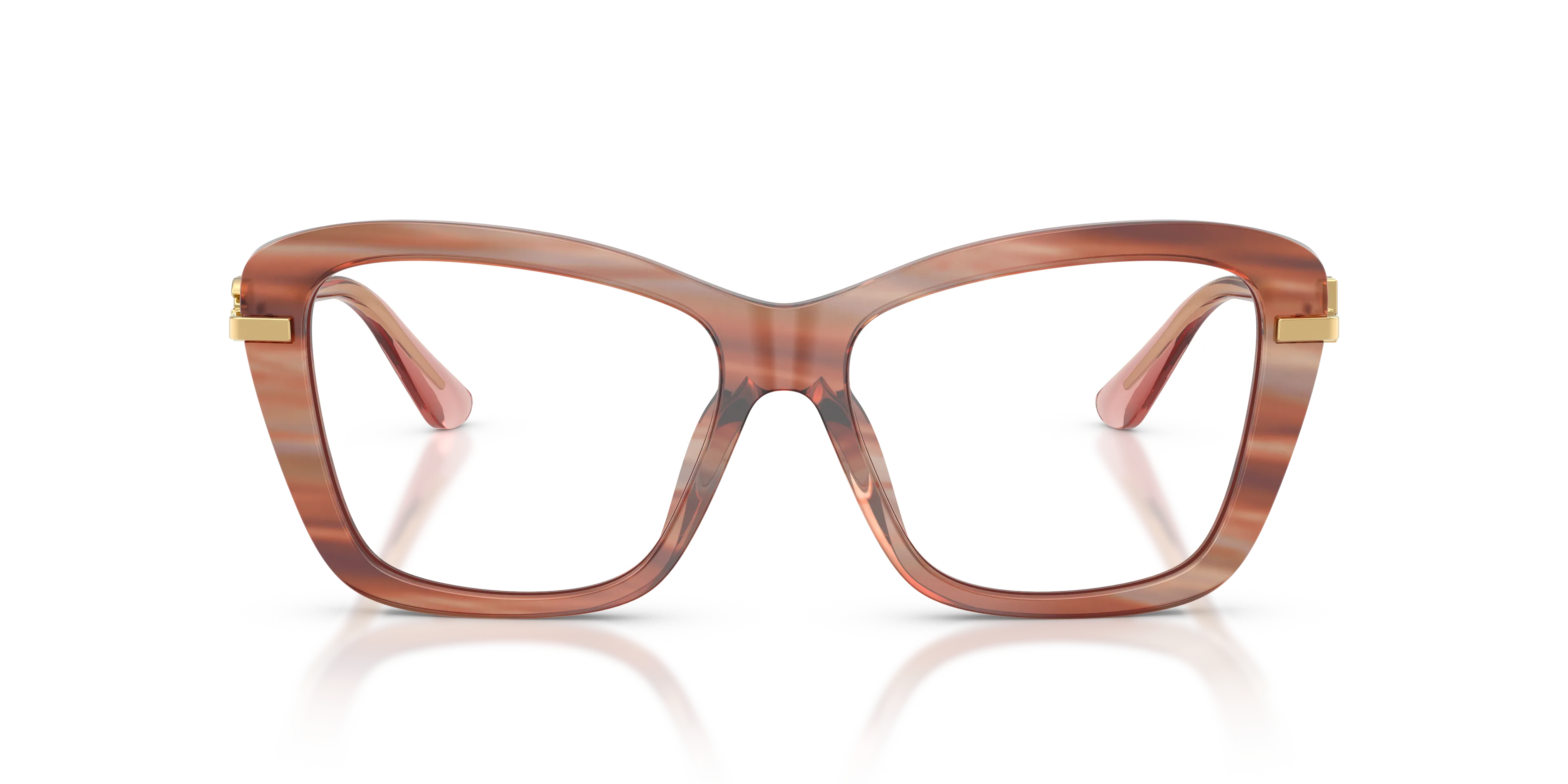 Dolce & Gabbana DG3439 3473 Montature da vista Acetato Rosso Trasparente Squadrata Normale - immagine 3