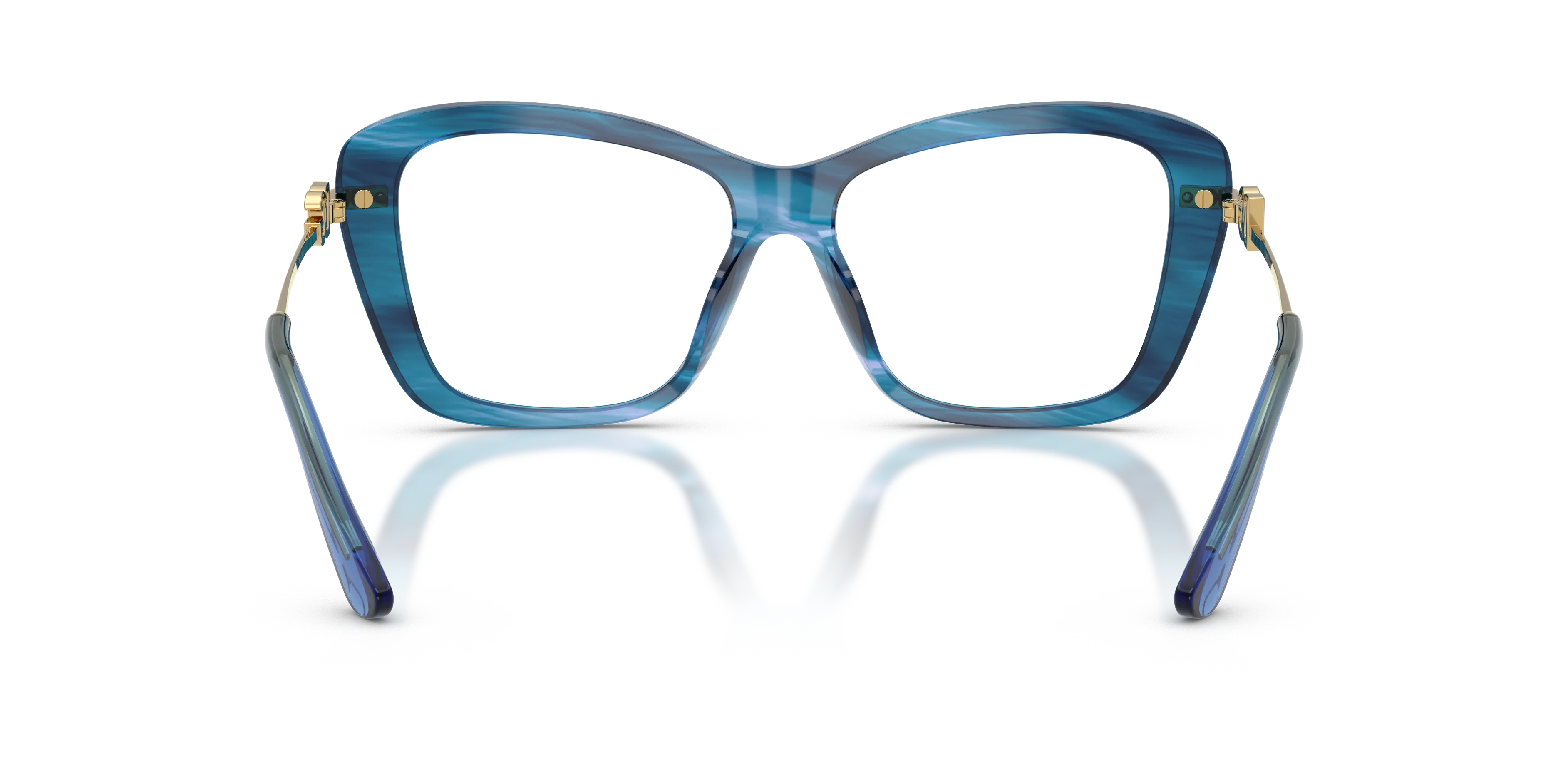 Dolce & Gabbana DG3439 3472 Montature da vista Acetato Blu Trasparente Squadrata Normale - immagine 4