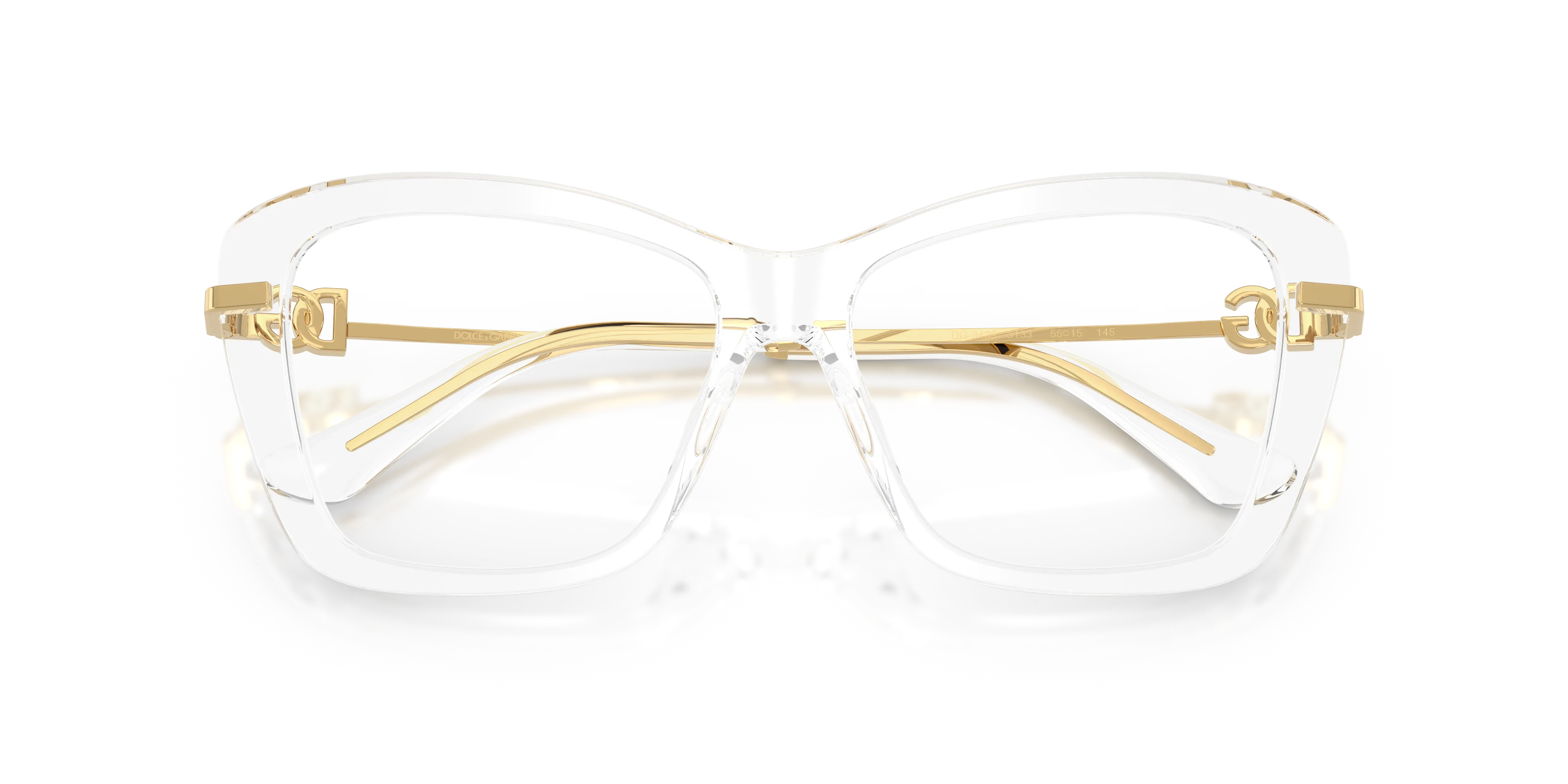 Dolce & Gabbana DG3439 3133 Montature da vista Acetato Trasparente Trasparente Squadrata Normale - immagine 2