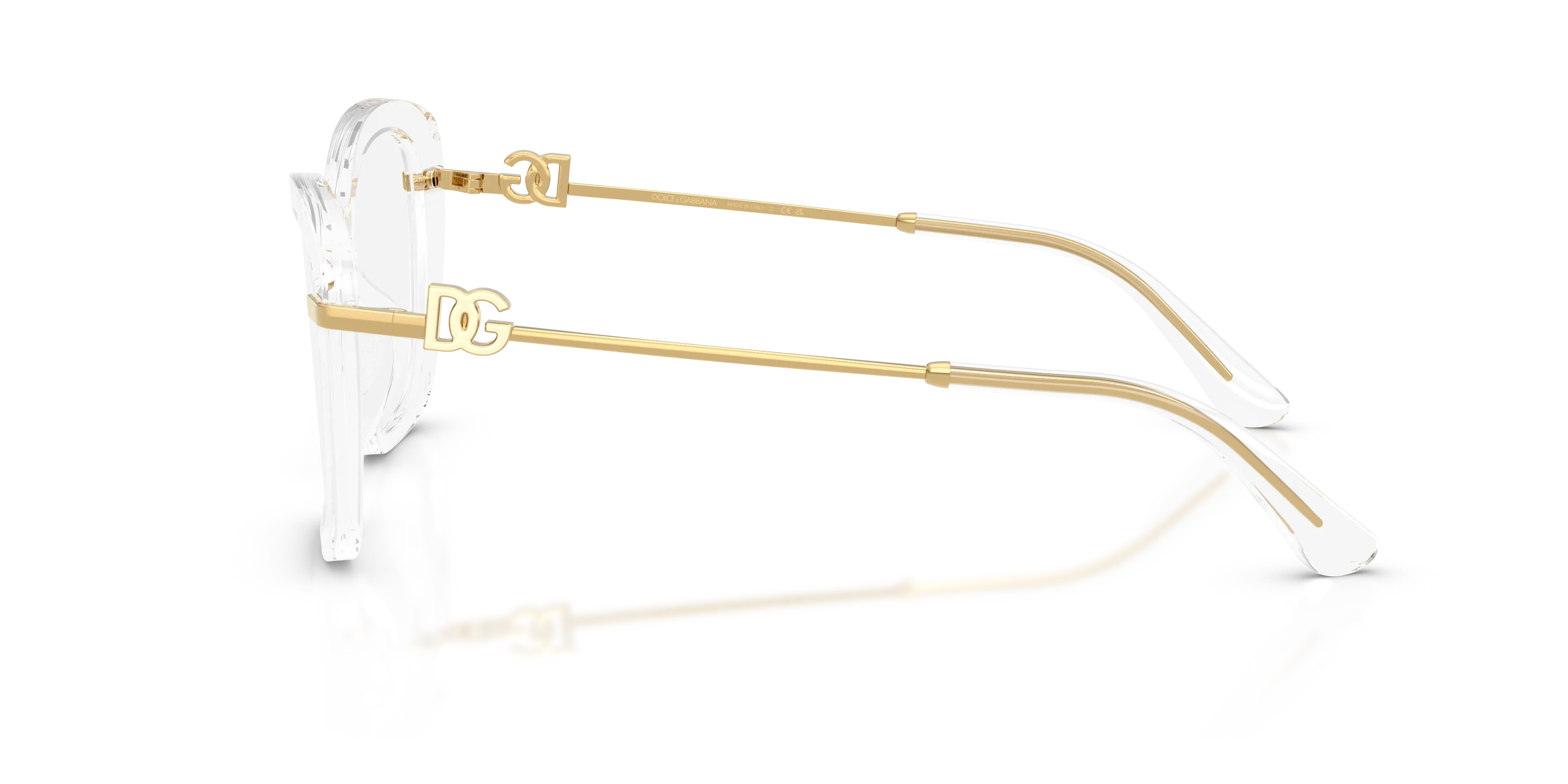 Dolce & Gabbana DG3439 3133 Montature da vista Acetato Trasparente Trasparente Squadrata Normale - immagine 4