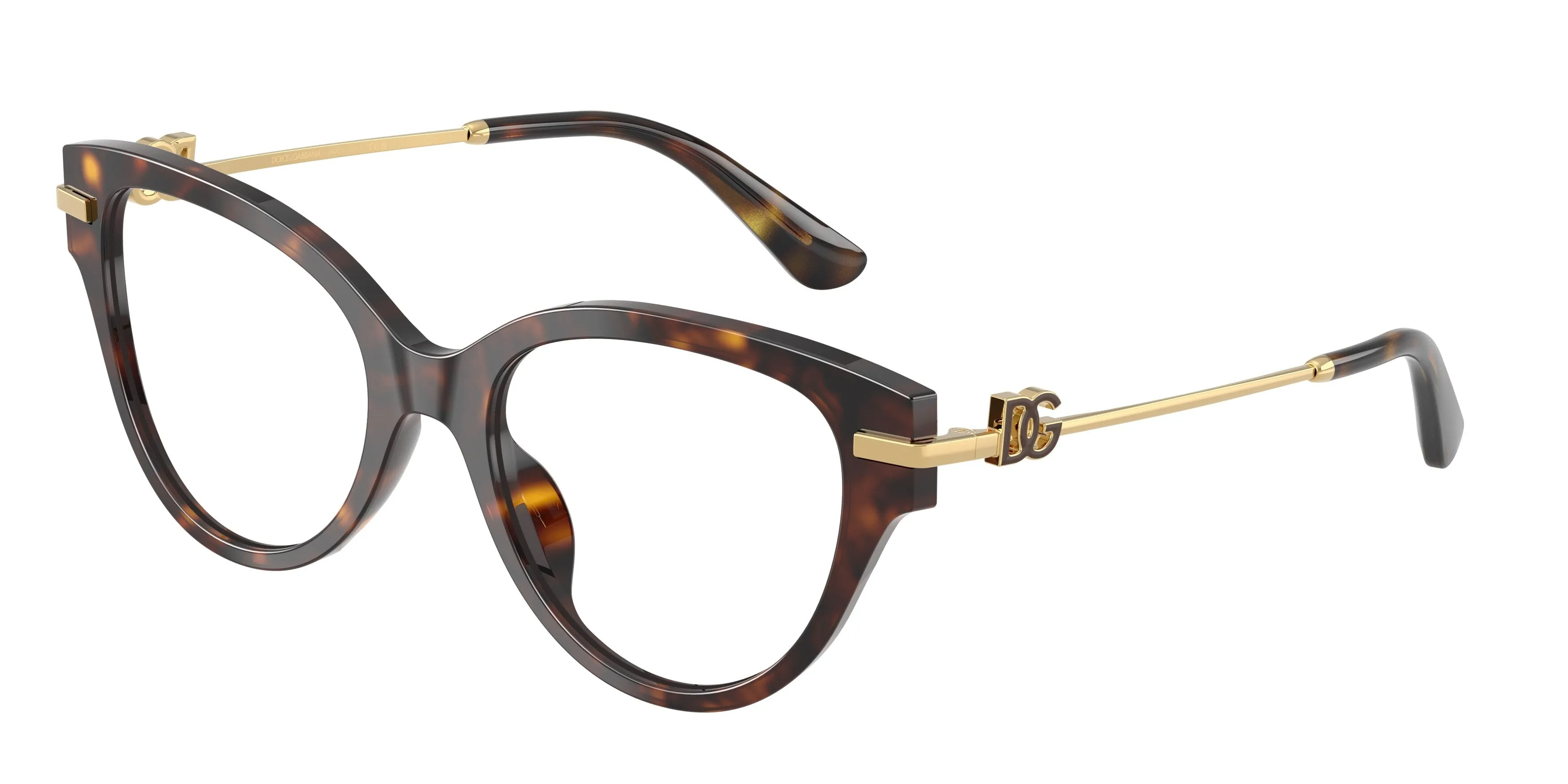 Dolce & Gabbana DG3438 502 Montature da vista Acetato Tartaruga Trasparente Farfalla Normale - immagine 1