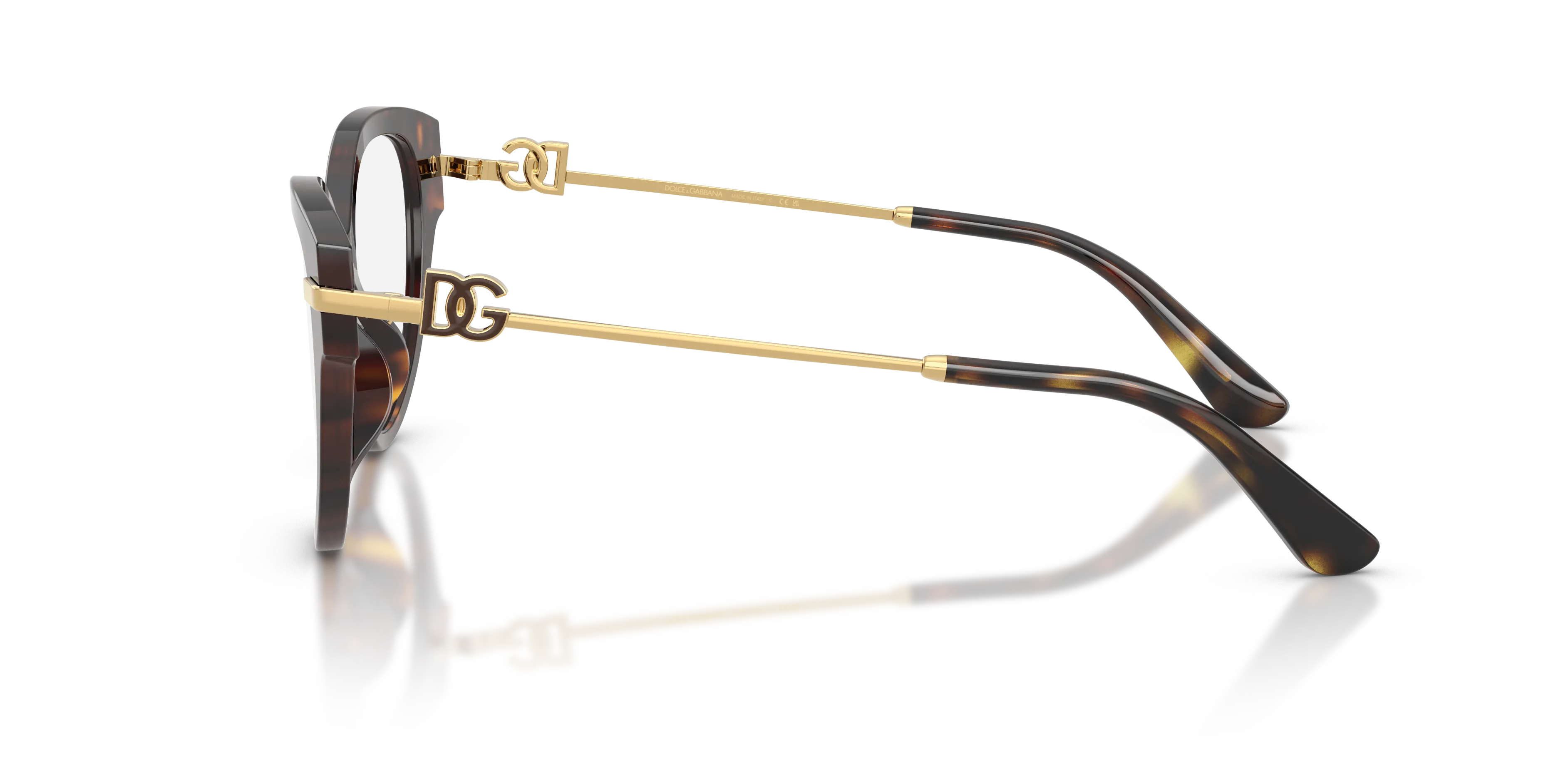 Dolce & Gabbana DG3438 502 Montature da vista Acetato Tartaruga Trasparente Farfalla Normale - immagine 4