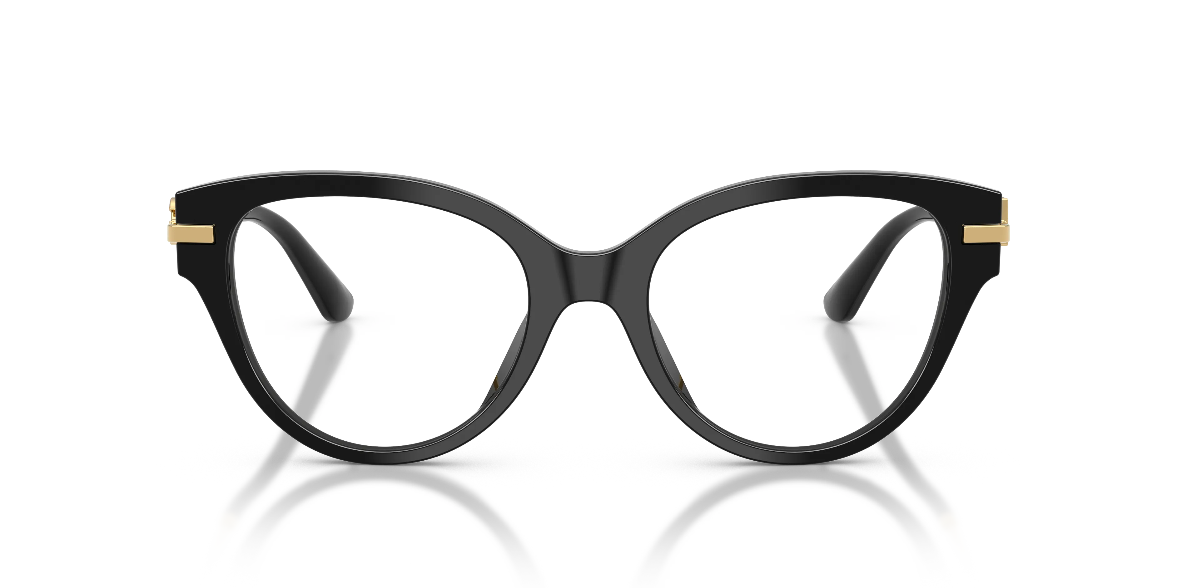 Dolce & Gabbana DG3438 501 Montature da vista Acetato Nero Trasparente Farfalla Normale - immagine 3