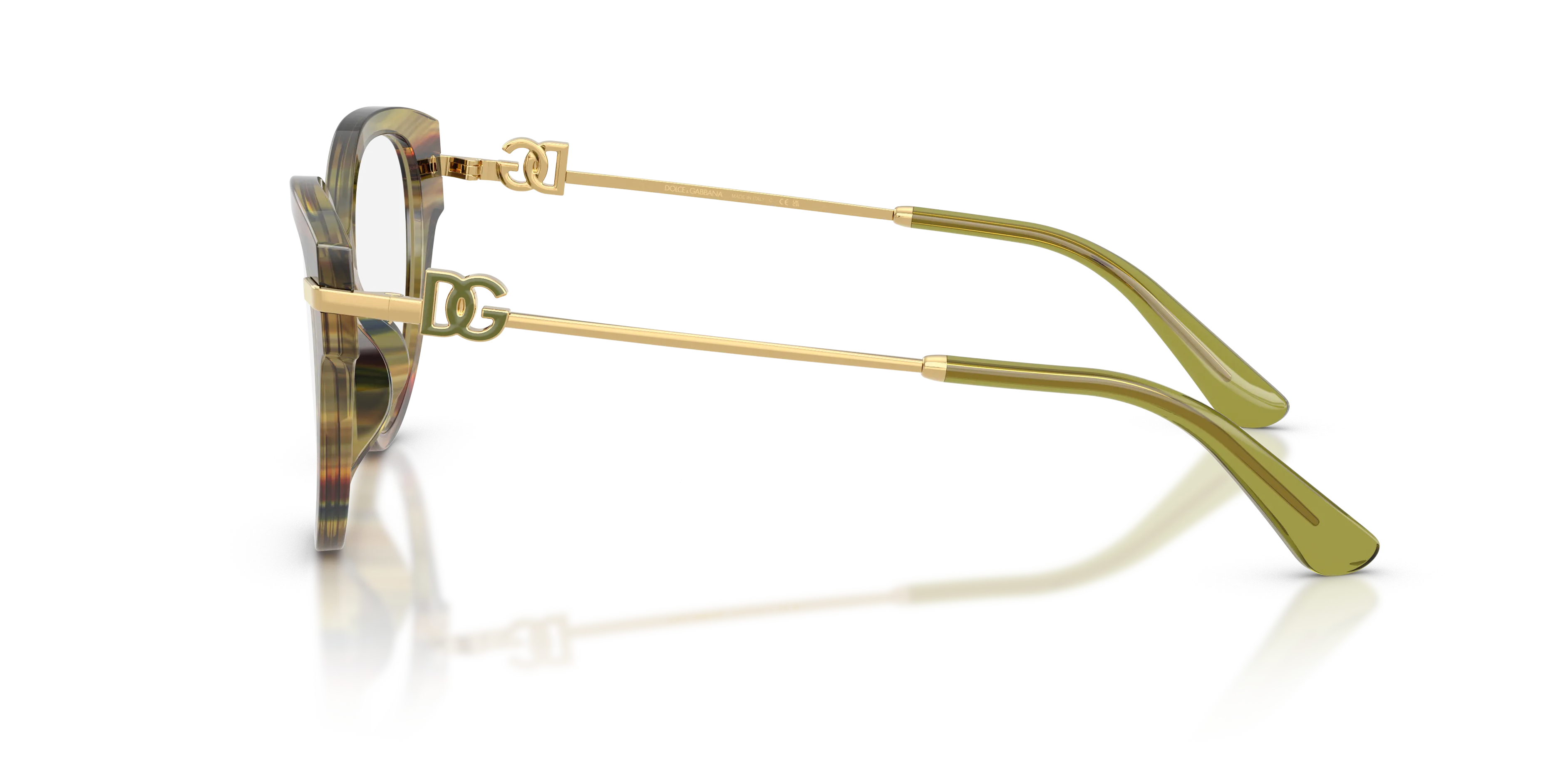 Dolce & Gabbana DG3438 3475 Montature da vista Acetato Verde Trasparente Farfalla Normale - immagine 4