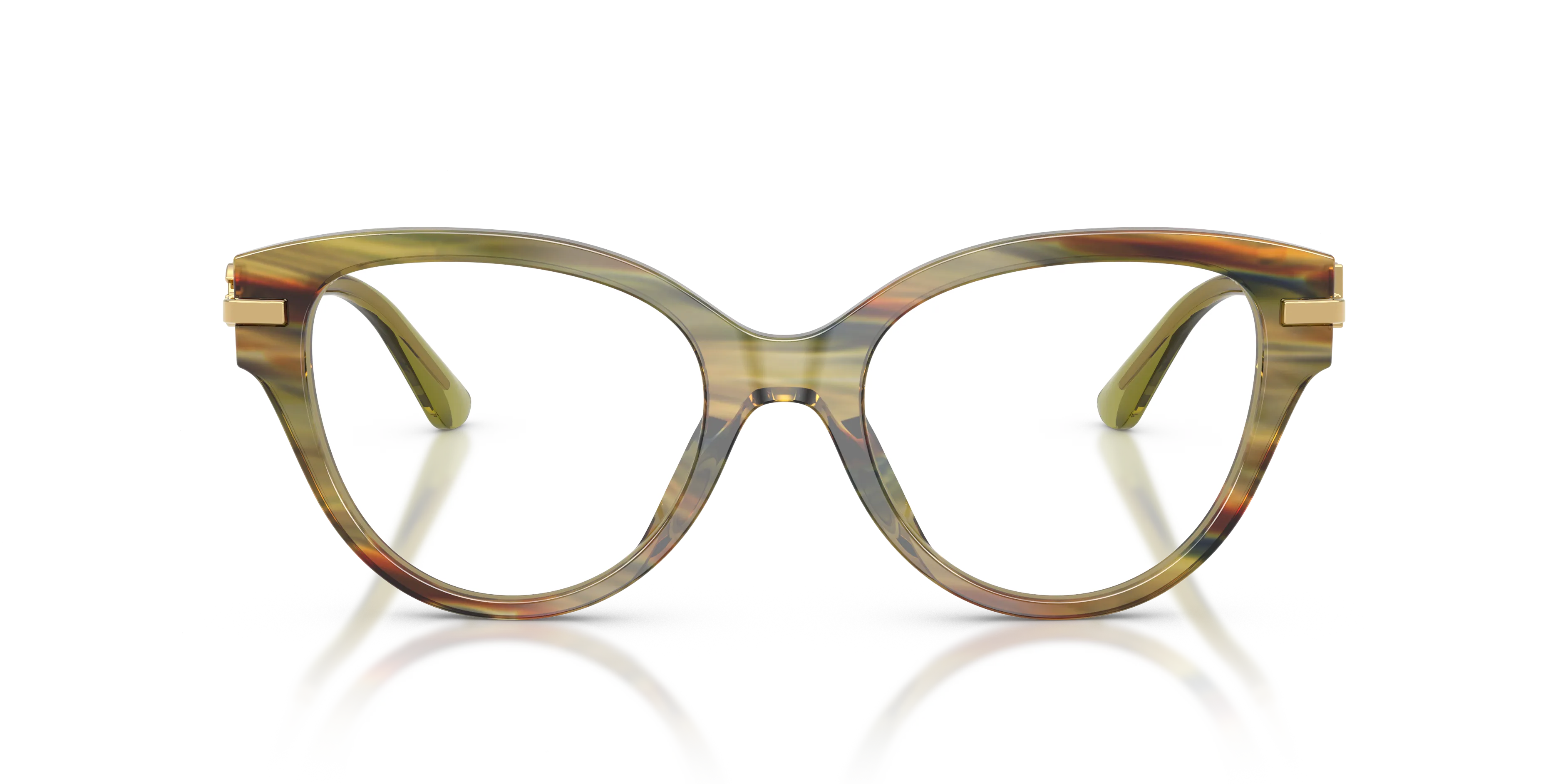 Dolce & Gabbana DG3438 3475 Montature da vista Acetato Verde Trasparente Farfalla Normale - immagine 3