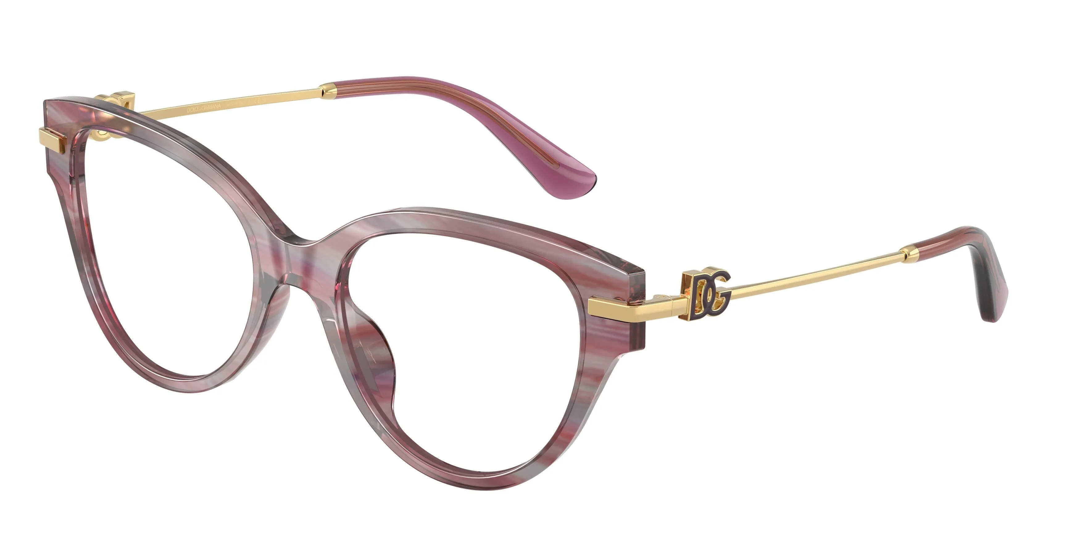 Dolce & Gabbana DG3438 3474 Montature da vista Acetato Viola Trasparente Farfalla Normale - immagine 1