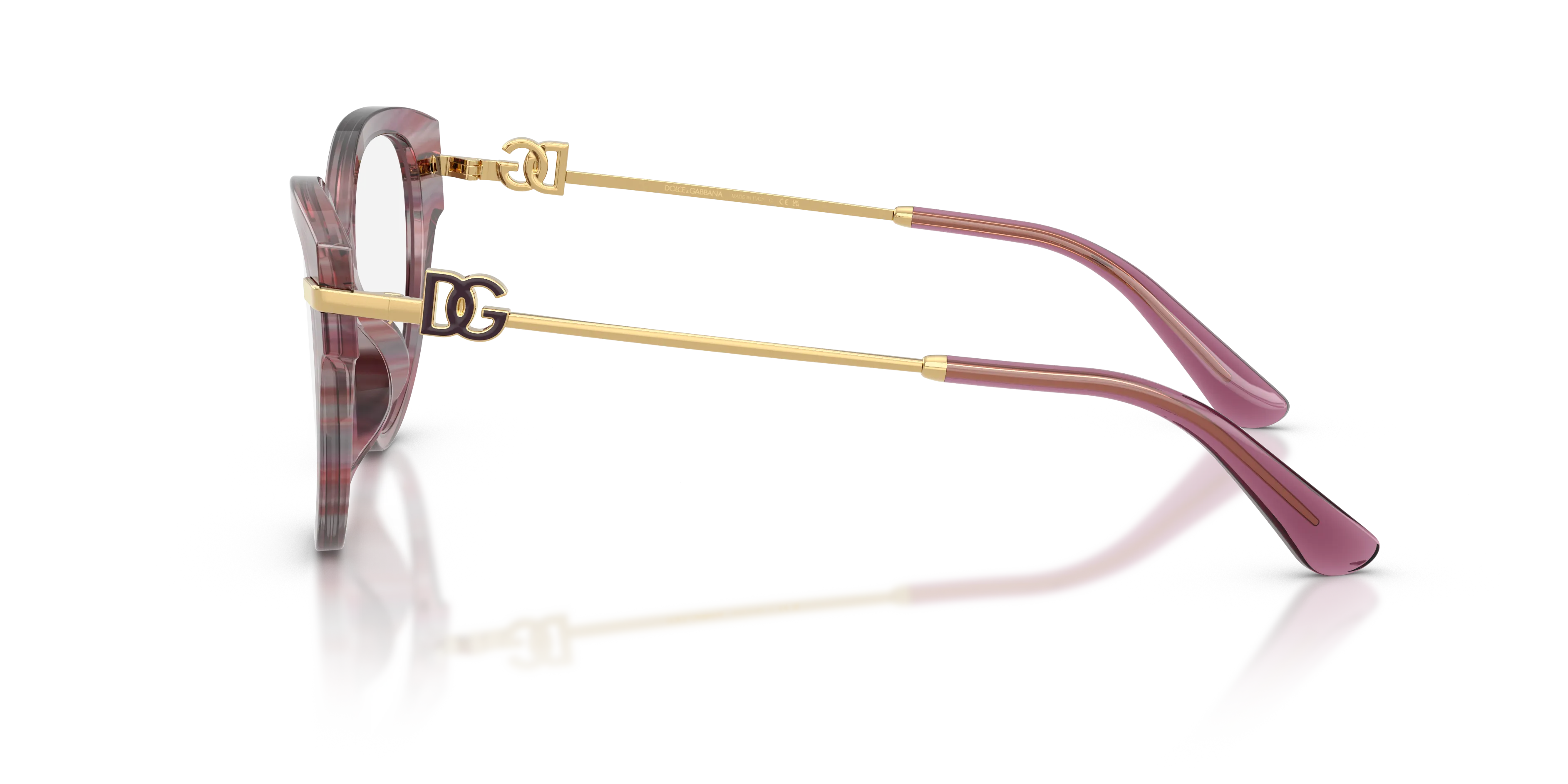 Dolce & Gabbana DG3438 3474 Montature da vista Acetato Viola Trasparente Farfalla Normale - immagine 4