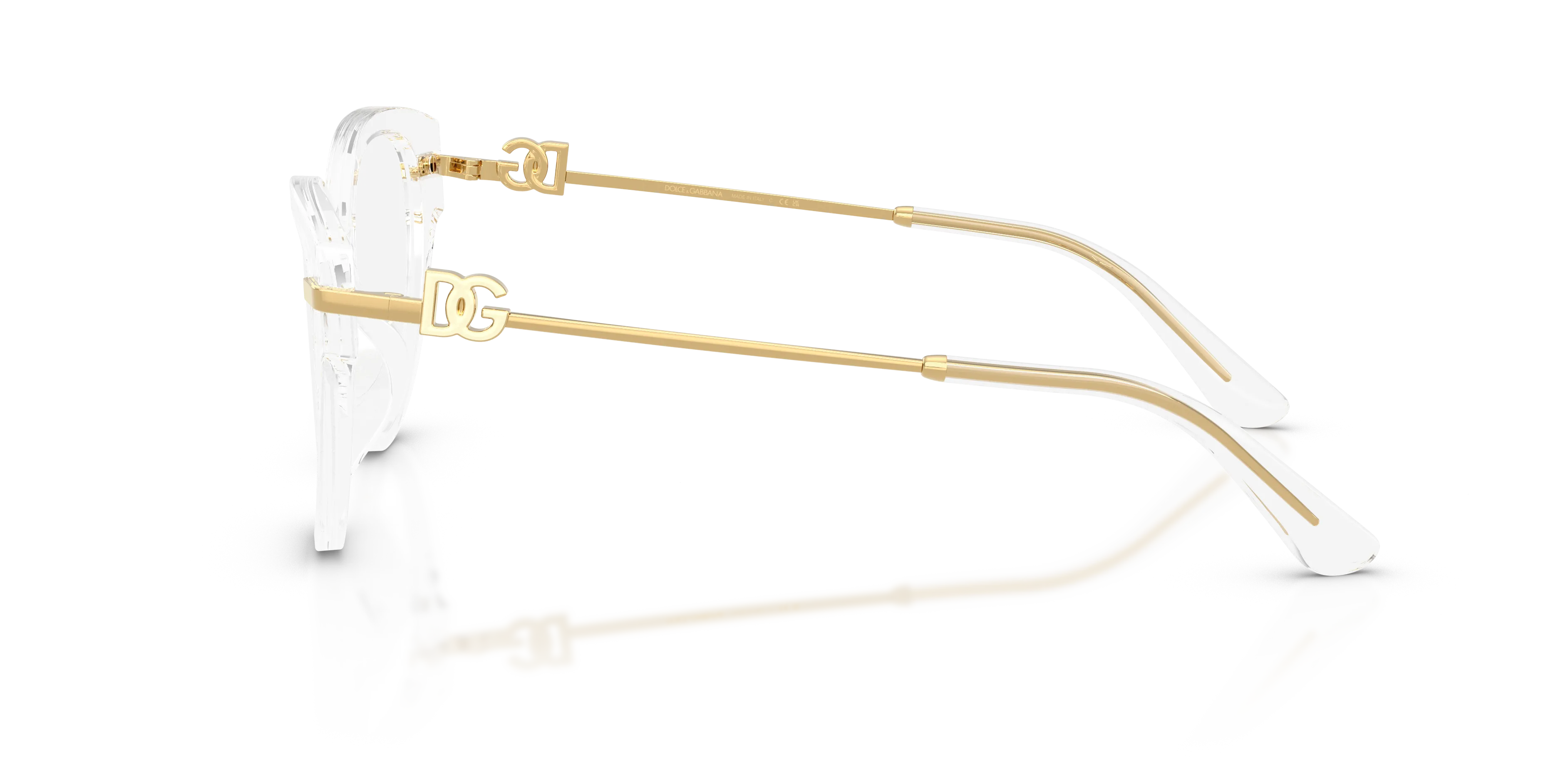 Dolce & Gabbana DG3438 3133 Montature da vista Acetato Trasparente Trasparente Farfalla Normale - immagine 4