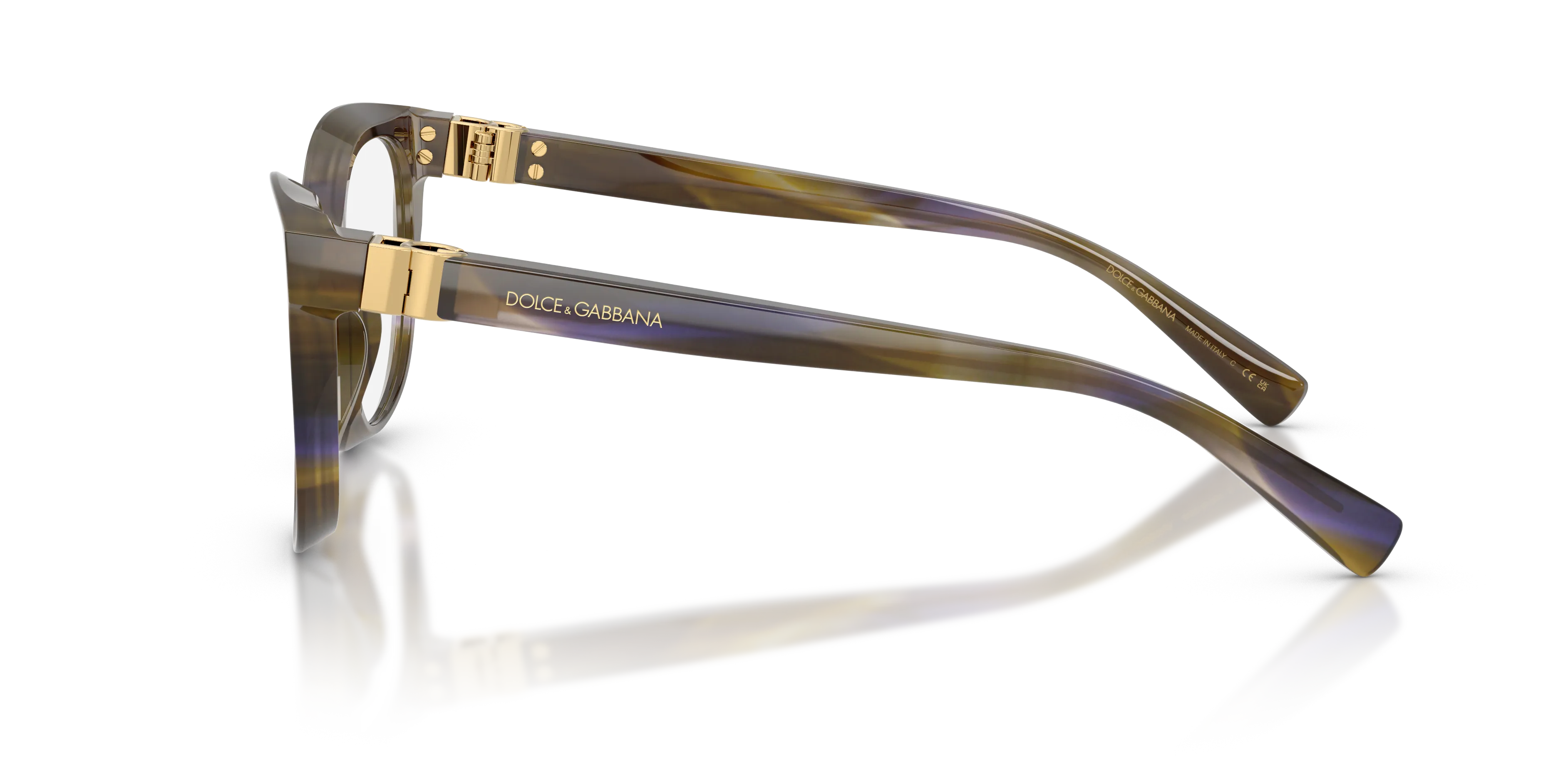 Dolce & Gabbana DG3437 3447 Montature da vista Acetato Verde Trasparente Pantos Normale - immagine 4