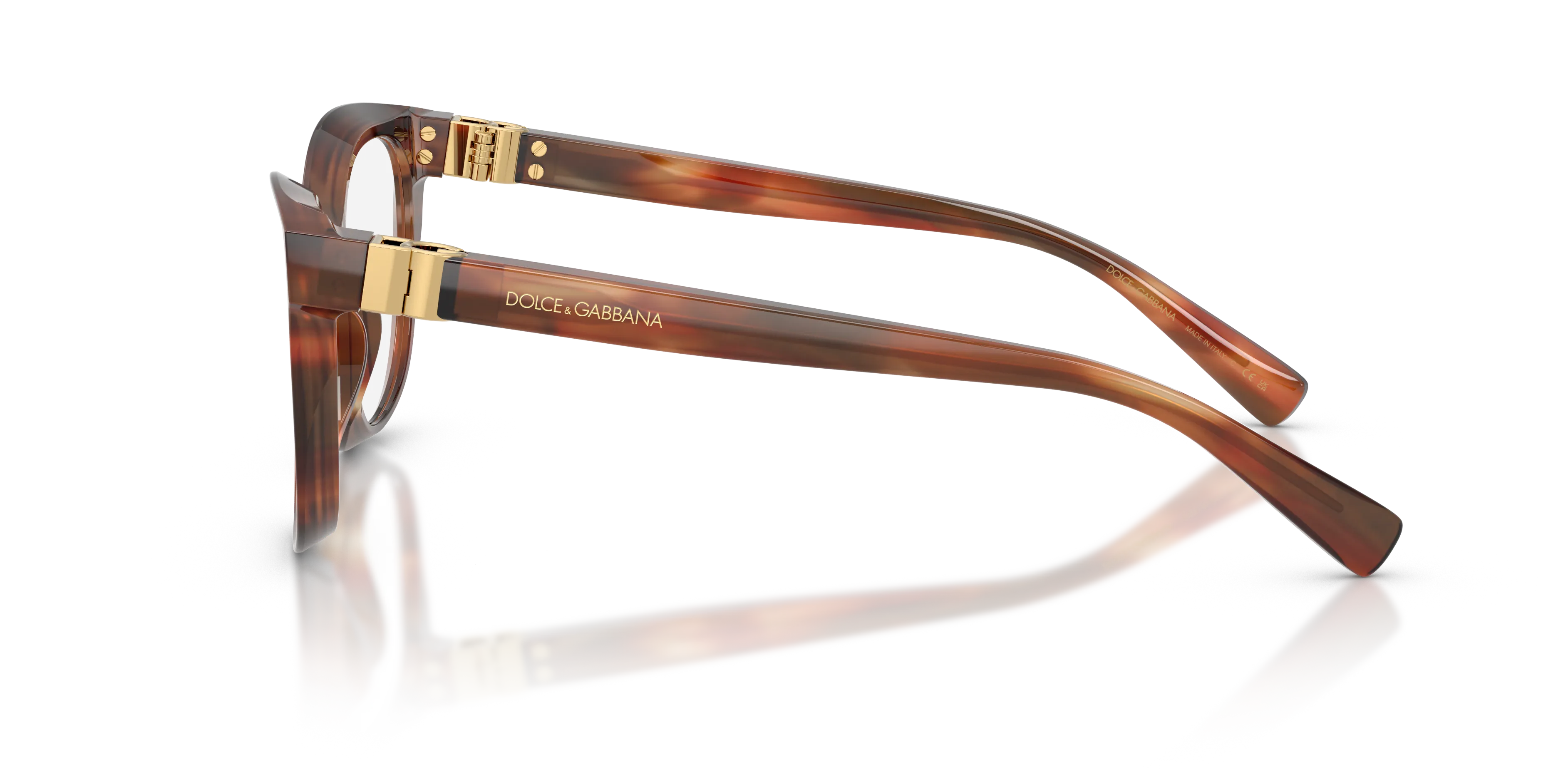Dolce & Gabbana DG3437 3221 Montature da vista Acetato Tartaruga Trasparente Pantos Normale - immagine 4