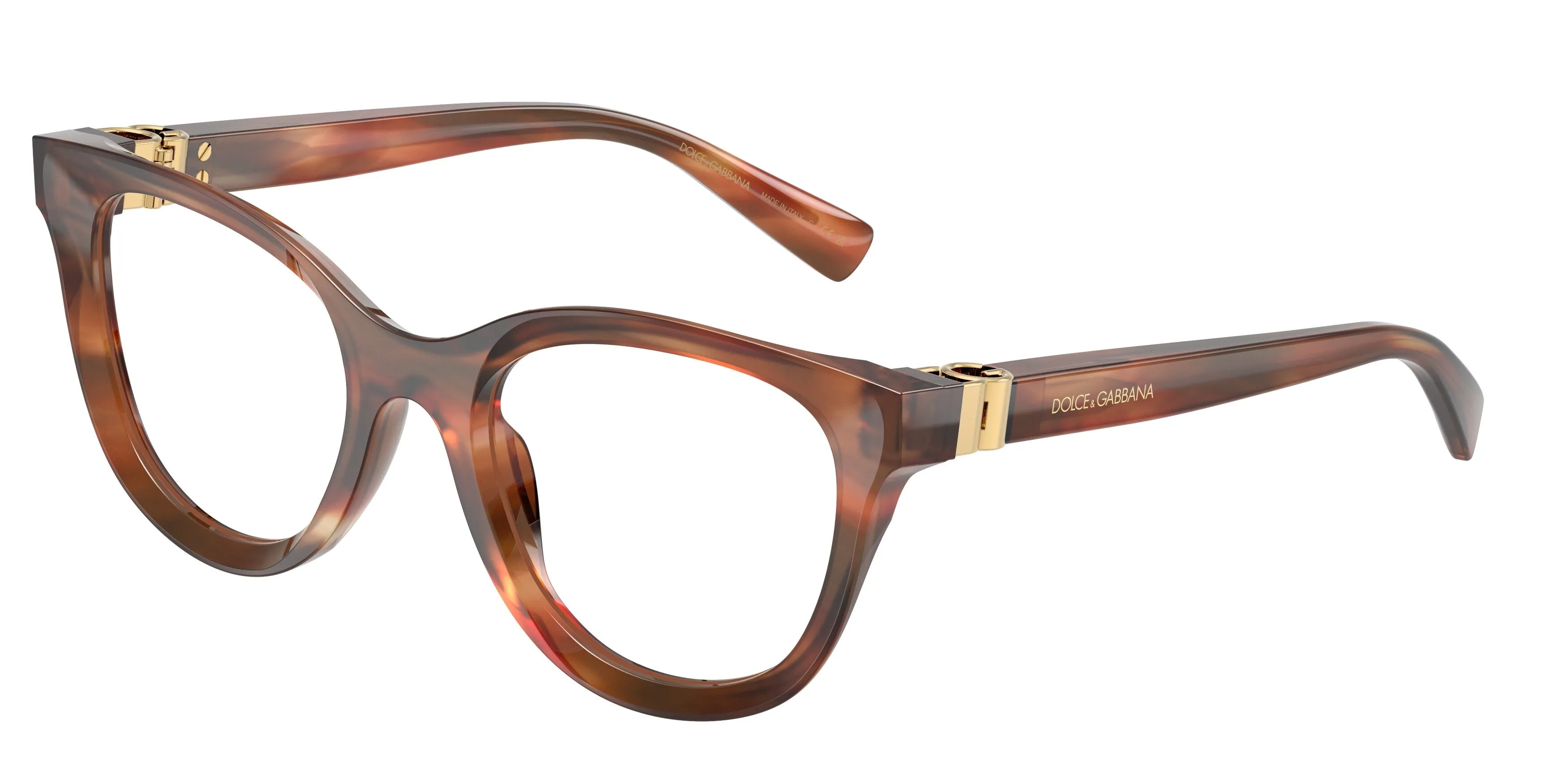 Dolce & Gabbana DG3437 3221 Montature da vista Acetato Tartaruga Trasparente Pantos Normale - immagine 1