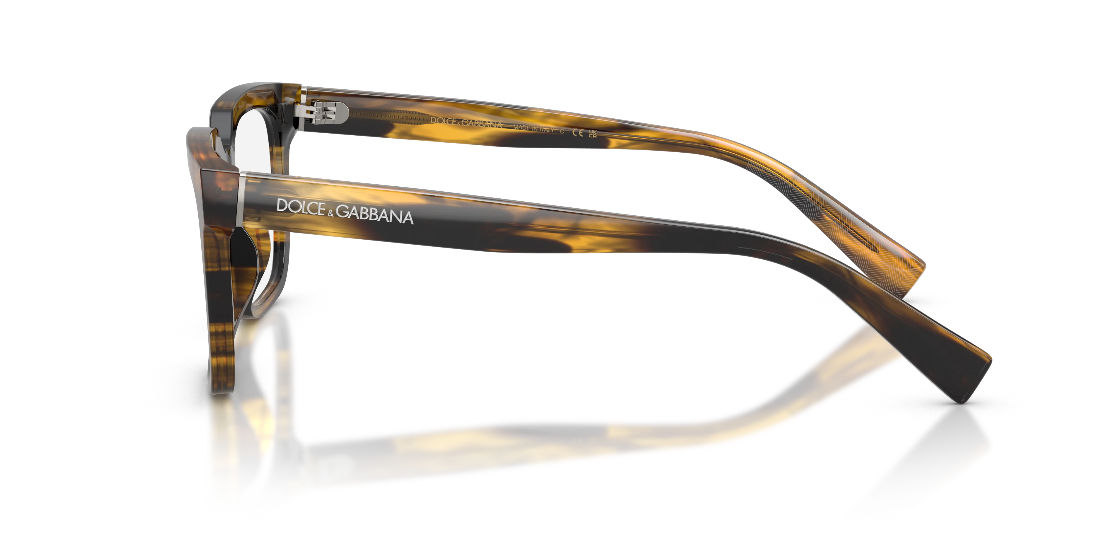 Dolce & Gabbana DG3422 3063 Montature da vista Acetato Tartaruga Trasparente Squadrata Normale - immagine 4