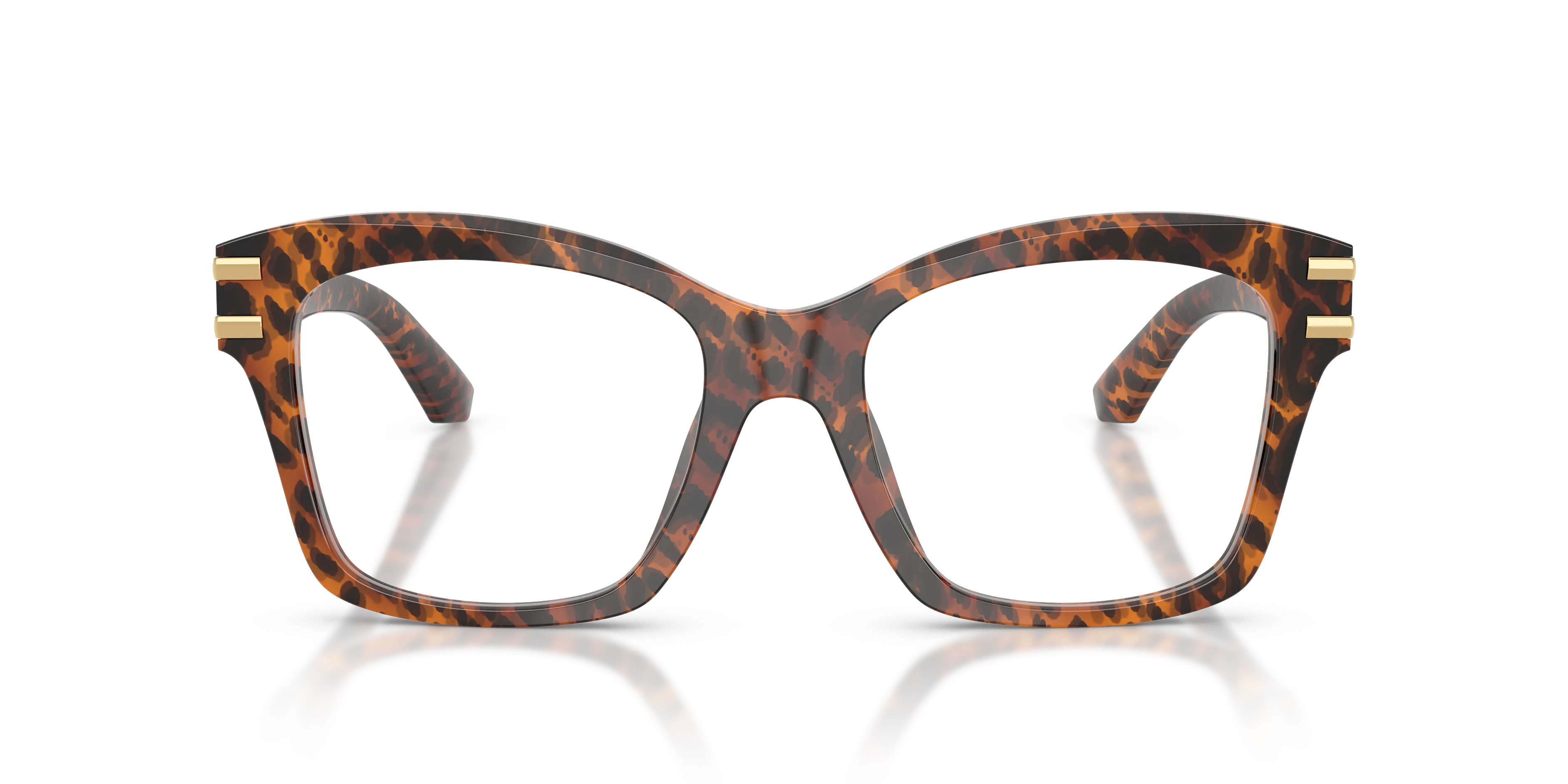 Dolce & Gabbana DG3419 3470 Montature da vista Acetato Marrone Trasparente Squadrata Normale - immagine 3