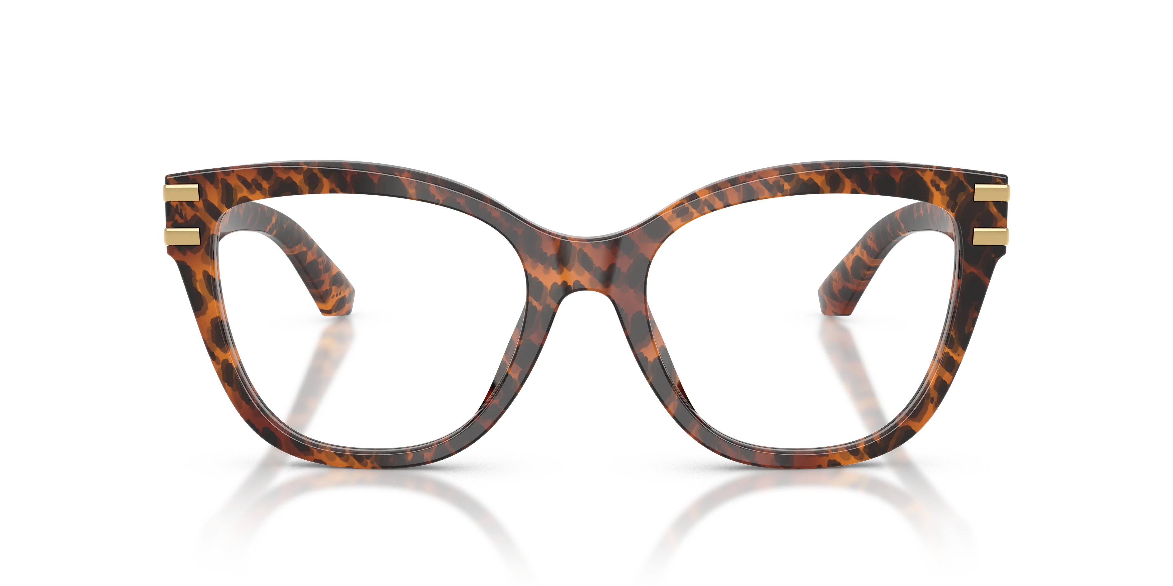 Dolce & Gabbana DG3418 3470 Montature da vista Acetato Marrone Trasparente Farfalla Normale - immagine 3
