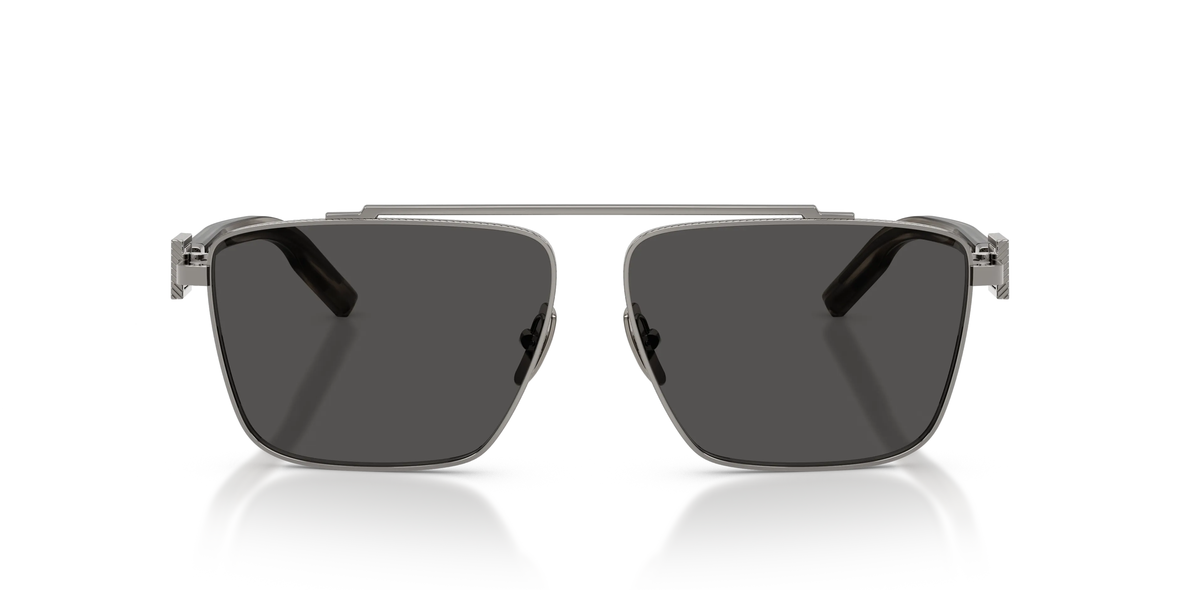 Dolce & Gabbana DG2336 04/87 Occhiali da sole Metallo Grigio Grigio Squadrata Normale - immagine 3