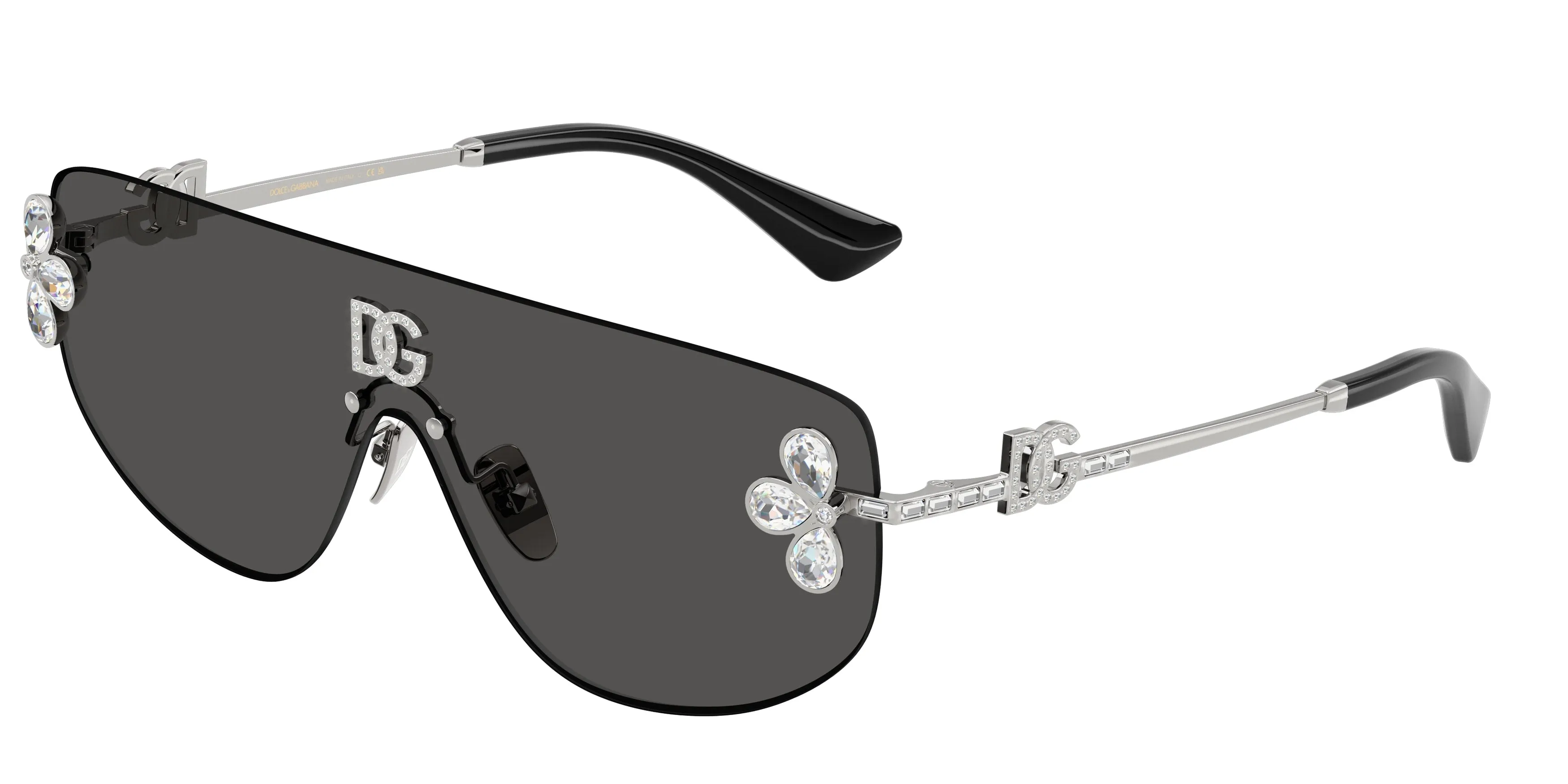 Dolce & Gabbana DG2333B 05/87 Occhiali da sole Metallo Argento Grigio Squadrata Normale - immagine 1