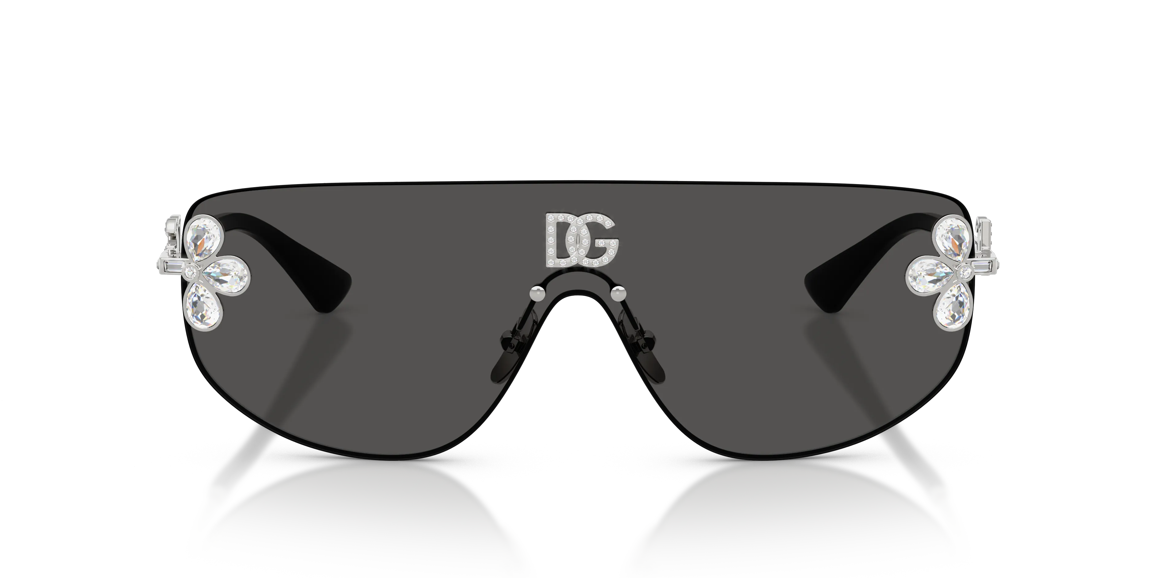 Dolce & Gabbana DG2333B 05/87 Occhiali da sole Metallo Argento Grigio Squadrata Normale - immagine 3