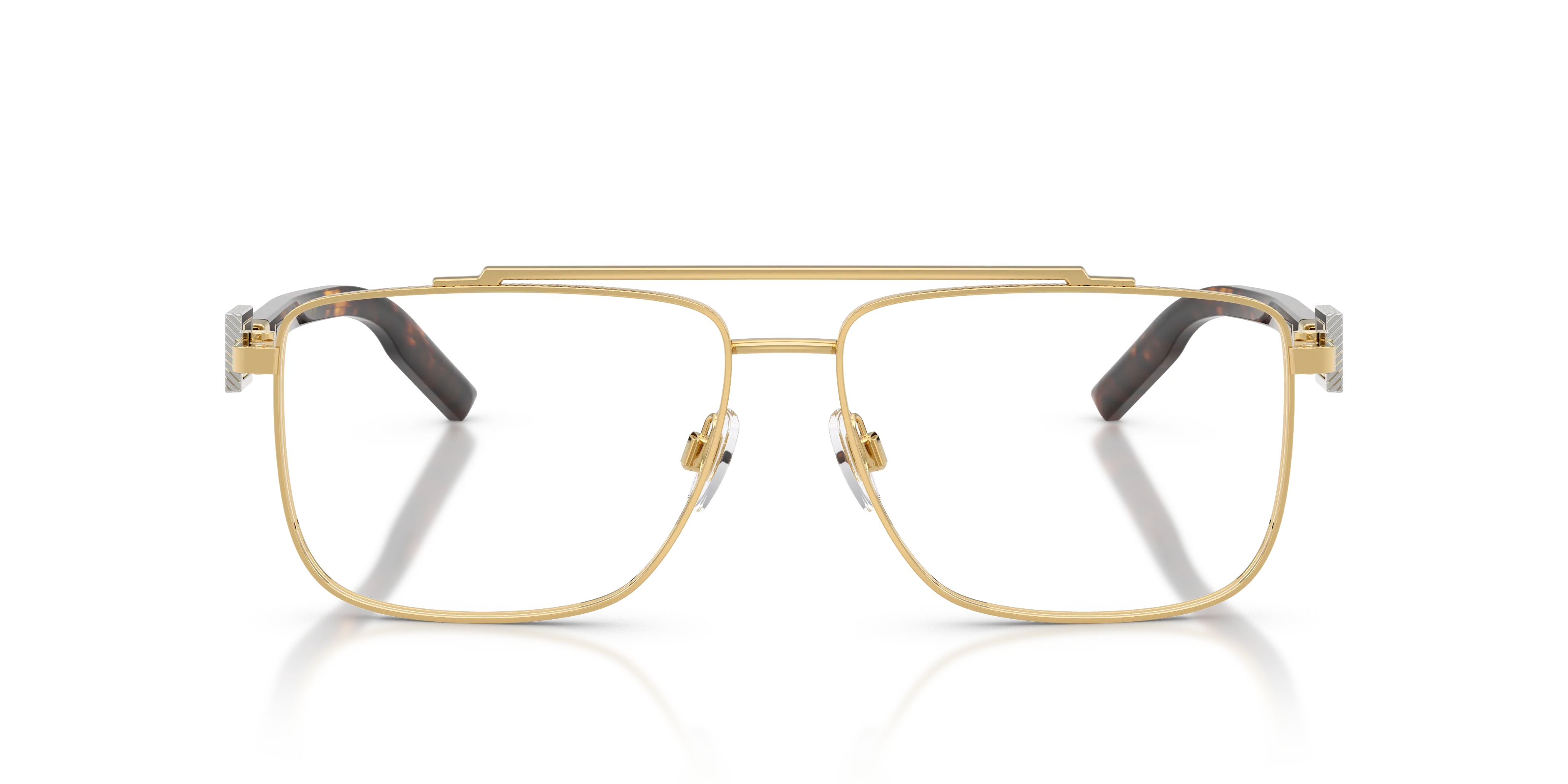 Dolce & Gabbana DG1368 02 Montature da vista Metallo Oro Trasparente Pilot Normale - immagine 3