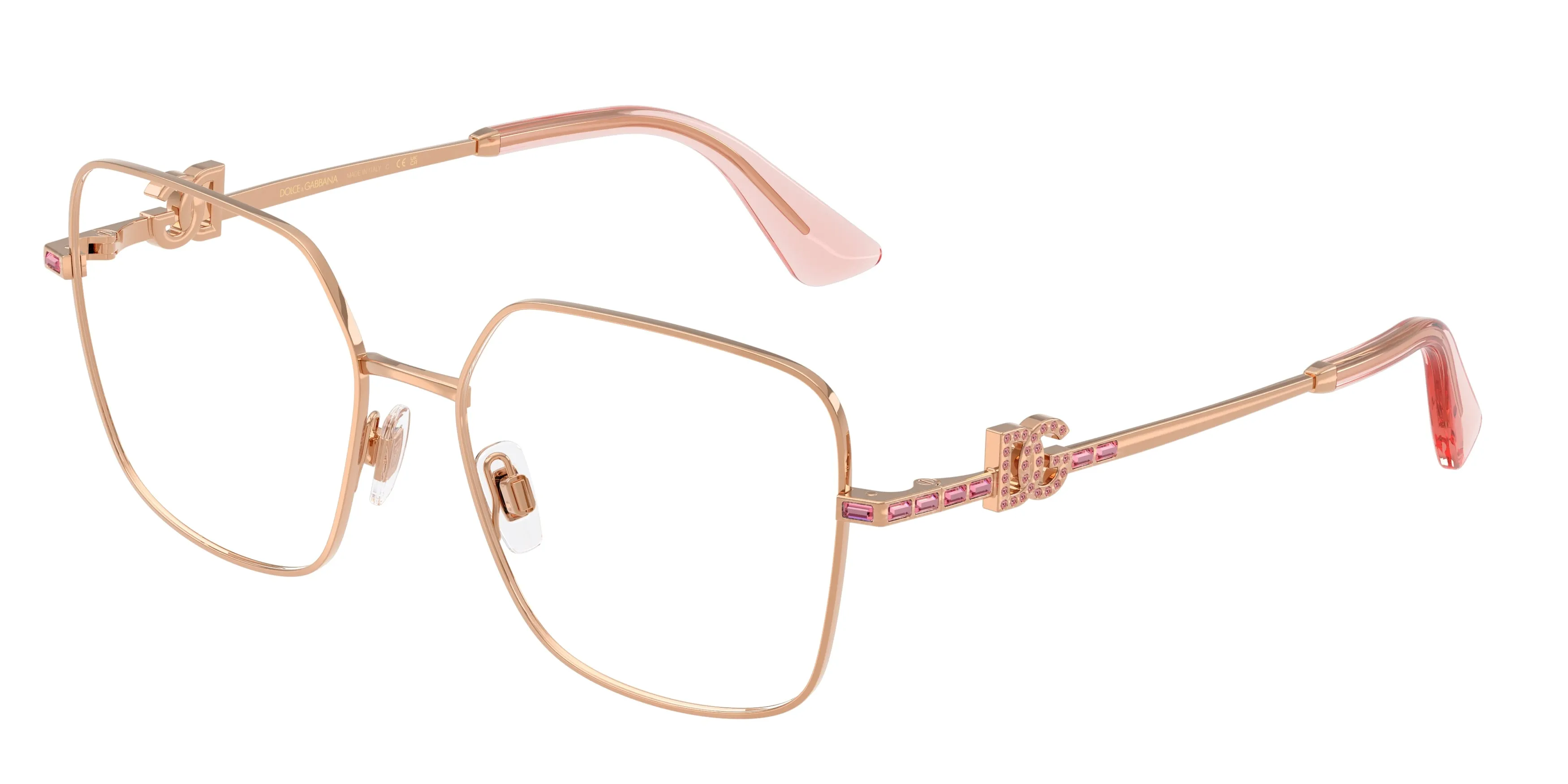 Dolce & Gabbana DG1367B 1298 Montature da vista Metallo Oro Trasparente Squadrata Normale - immagine 1