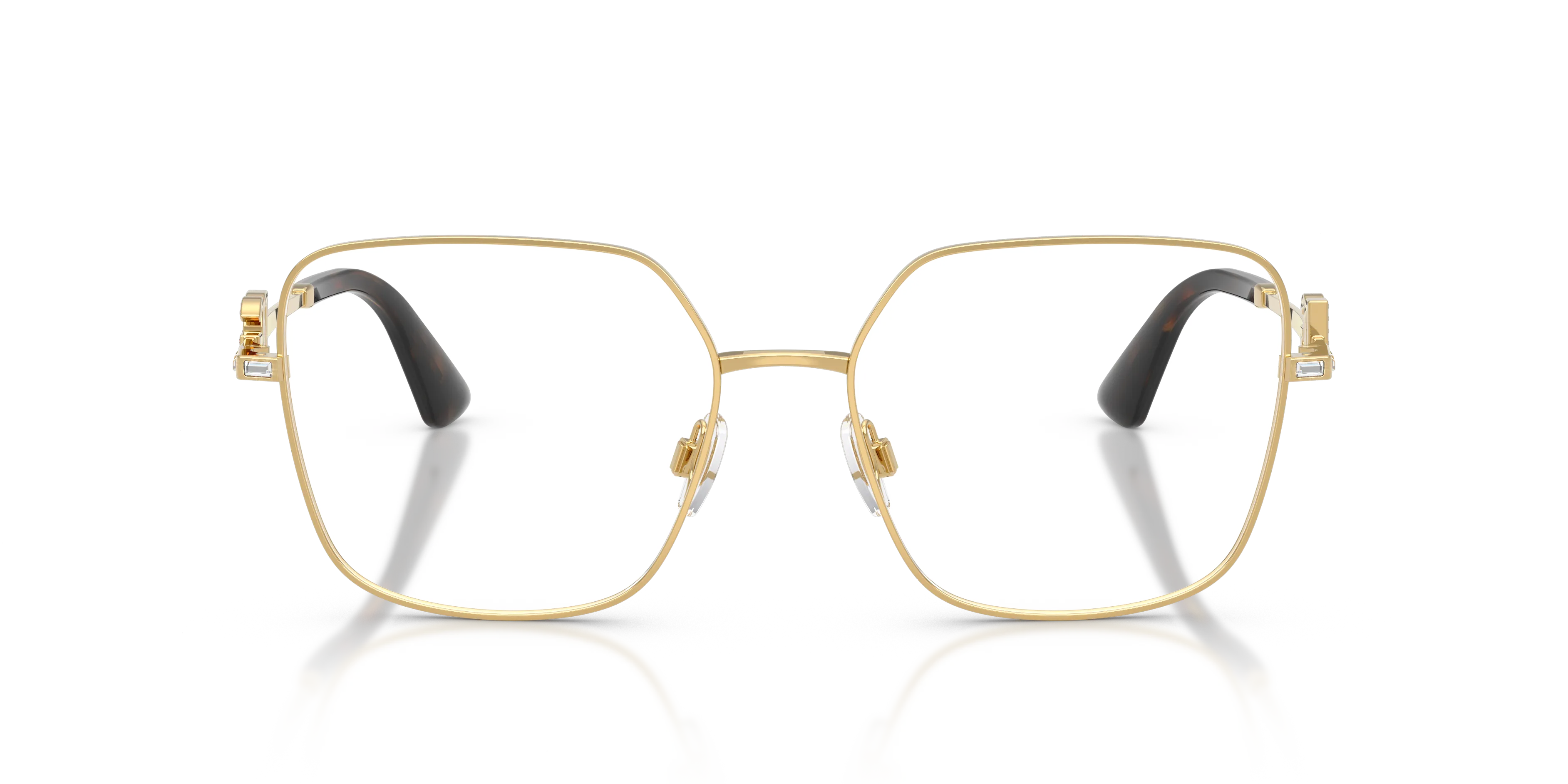 Dolce & Gabbana DG1367B 02 Montature da vista Metallo Oro Trasparente Squadrata Normale - immagine 3