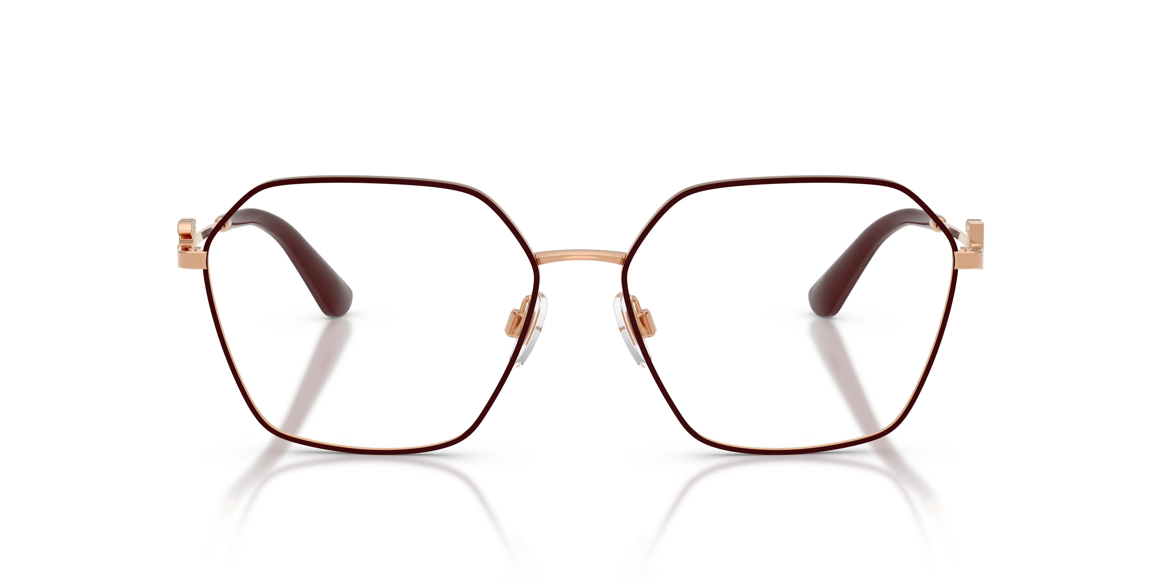 Dolce & Gabbana DG1366 1351 Montature da vista Metallo Rosa Trasparente Pantos Normale - immagine 3