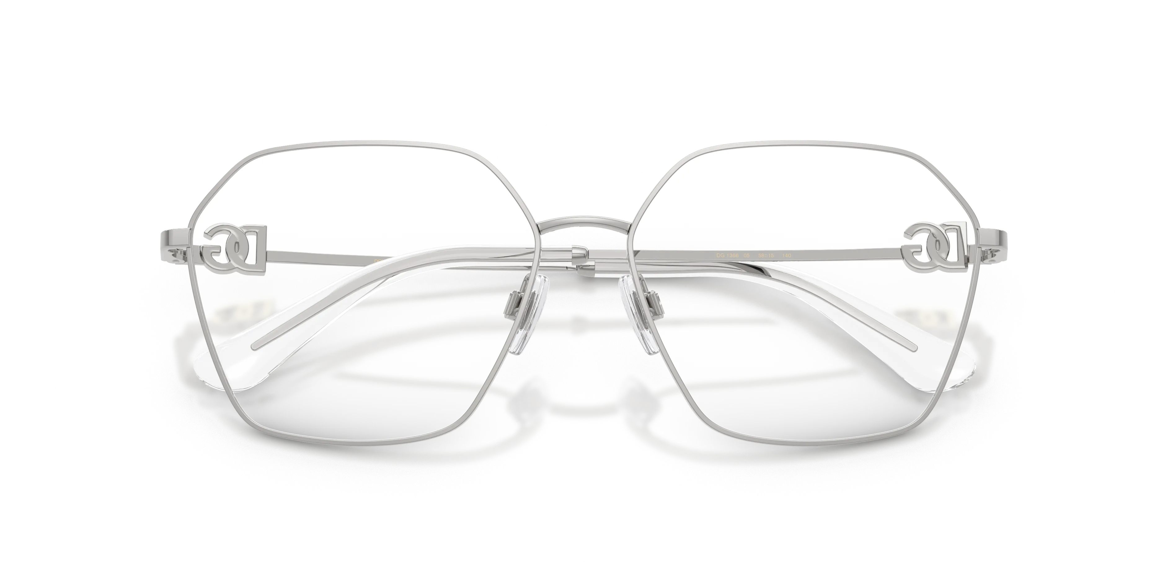 Dolce & Gabbana DG1366 05 Montature da vista Metallo Argento Trasparente Pantos Normale - immagine 2
