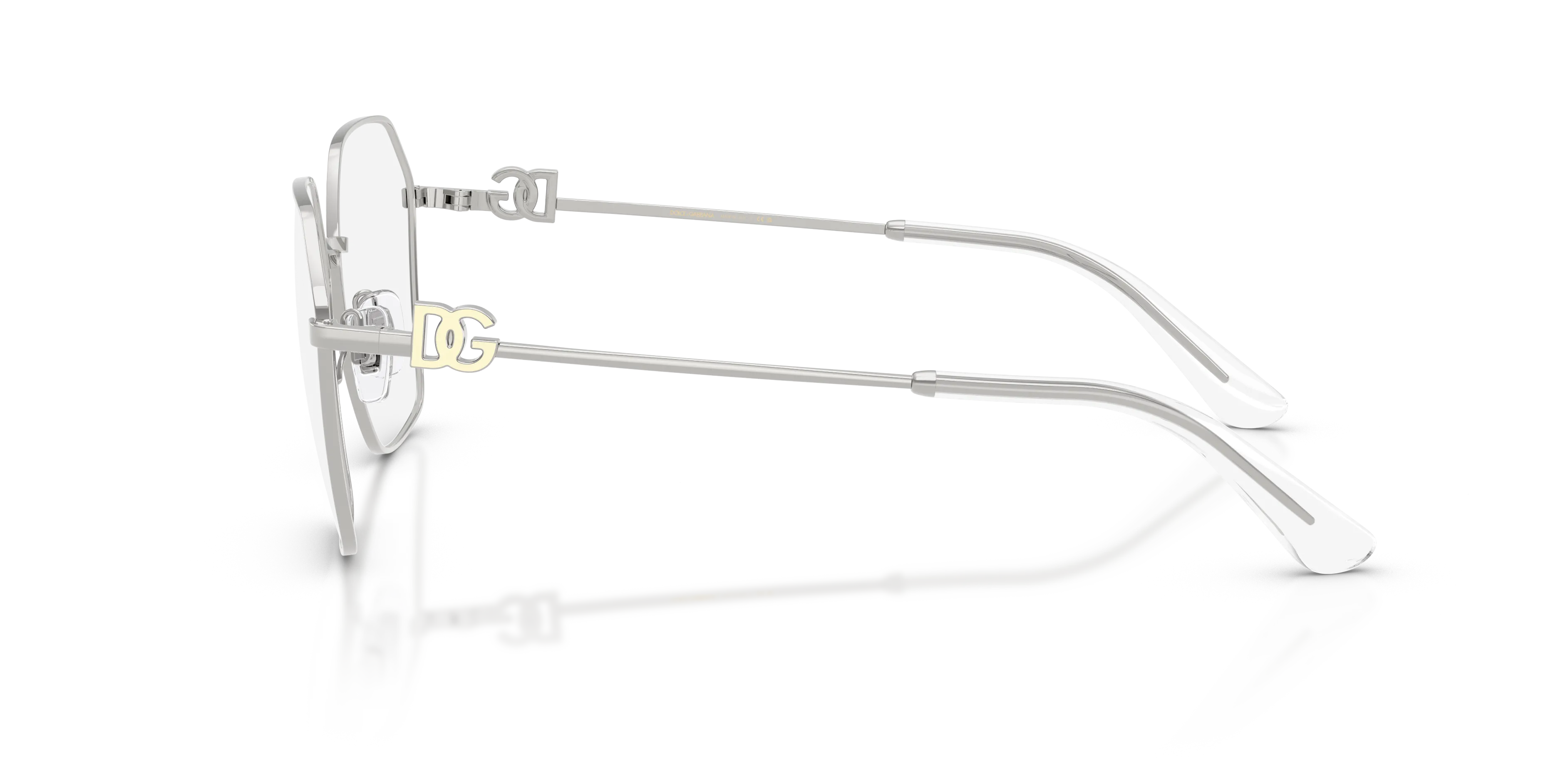 Dolce & Gabbana DG1366 05 Montature da vista Metallo Argento Trasparente Pantos Normale - immagine 4