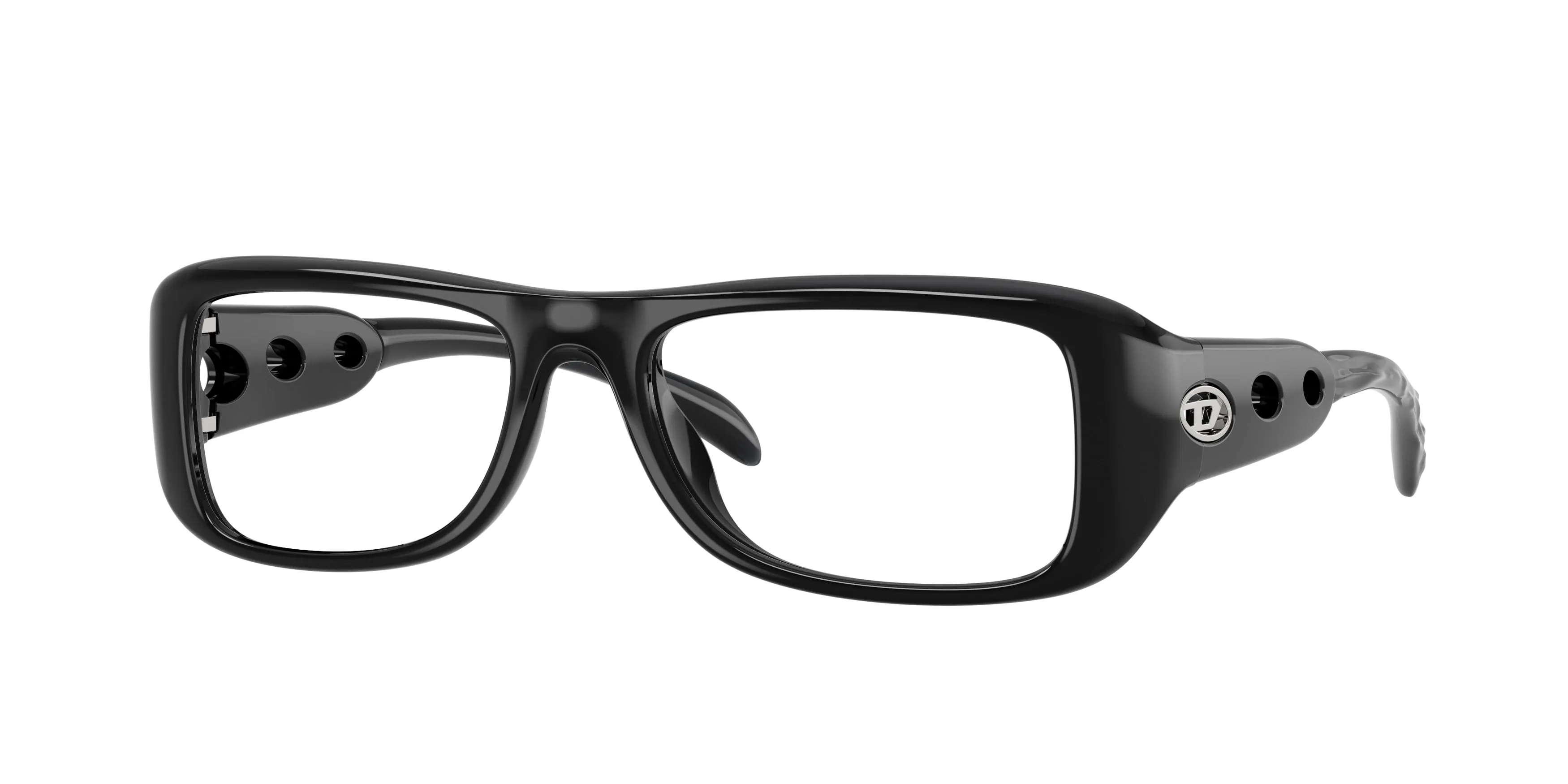 DIESEL DL6010U 2001 Montature da vista Iniettato Nero Trasparente Squadrata Normale - immagine 1
