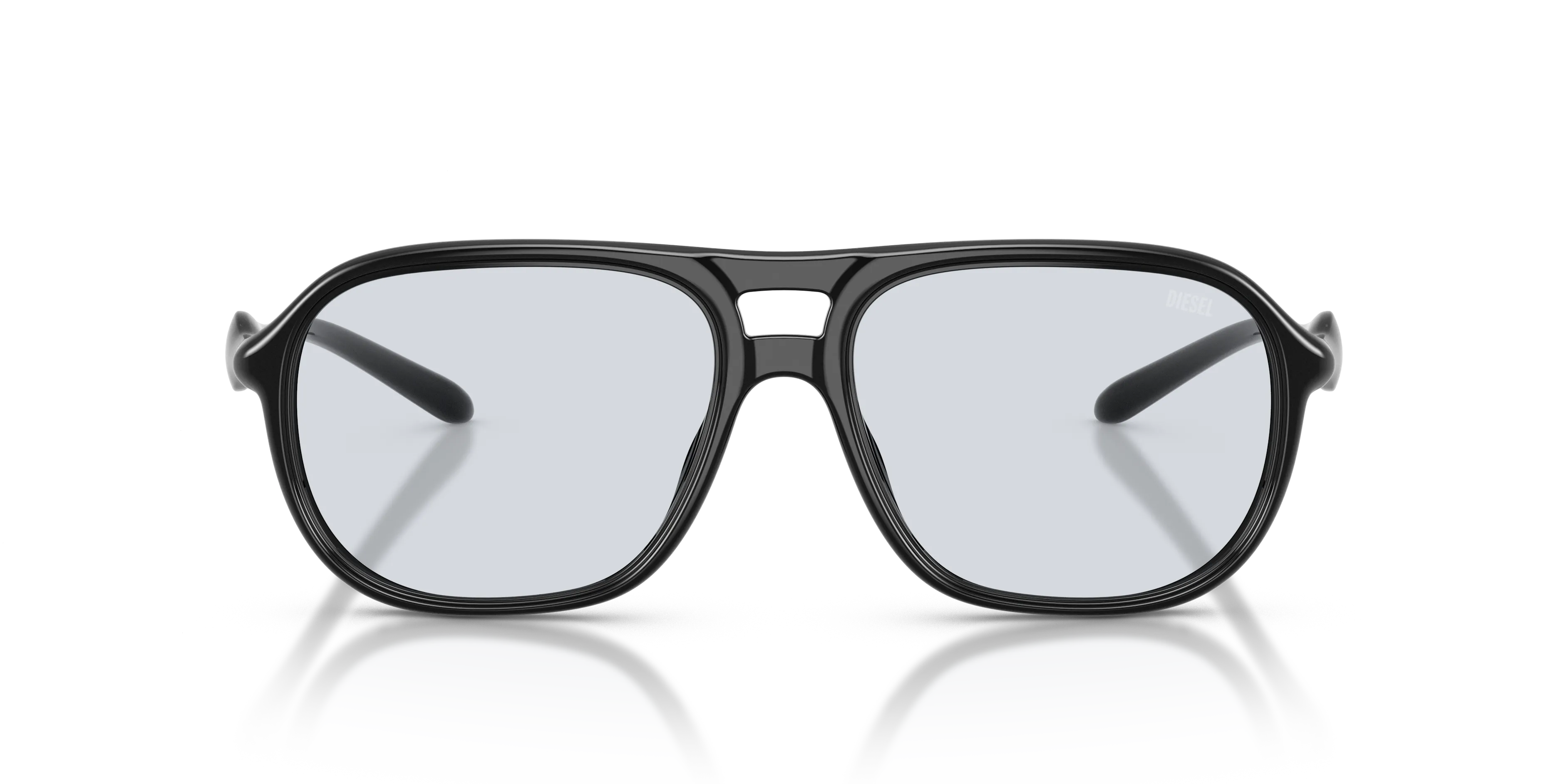 DIESEL DL6008U 2062 Montature da vista Iniettato Nero Blu Rotonda Normale - immagine 3