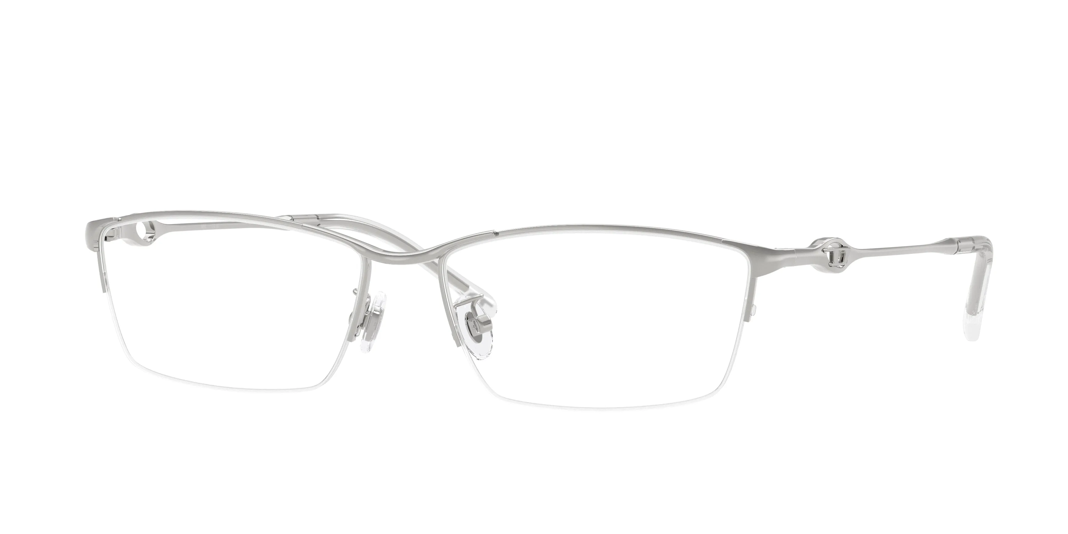 DIESEL DL5011D 1001 Montature da vista Metallo Argento Trasparente Squadrata Normale - immagine 1