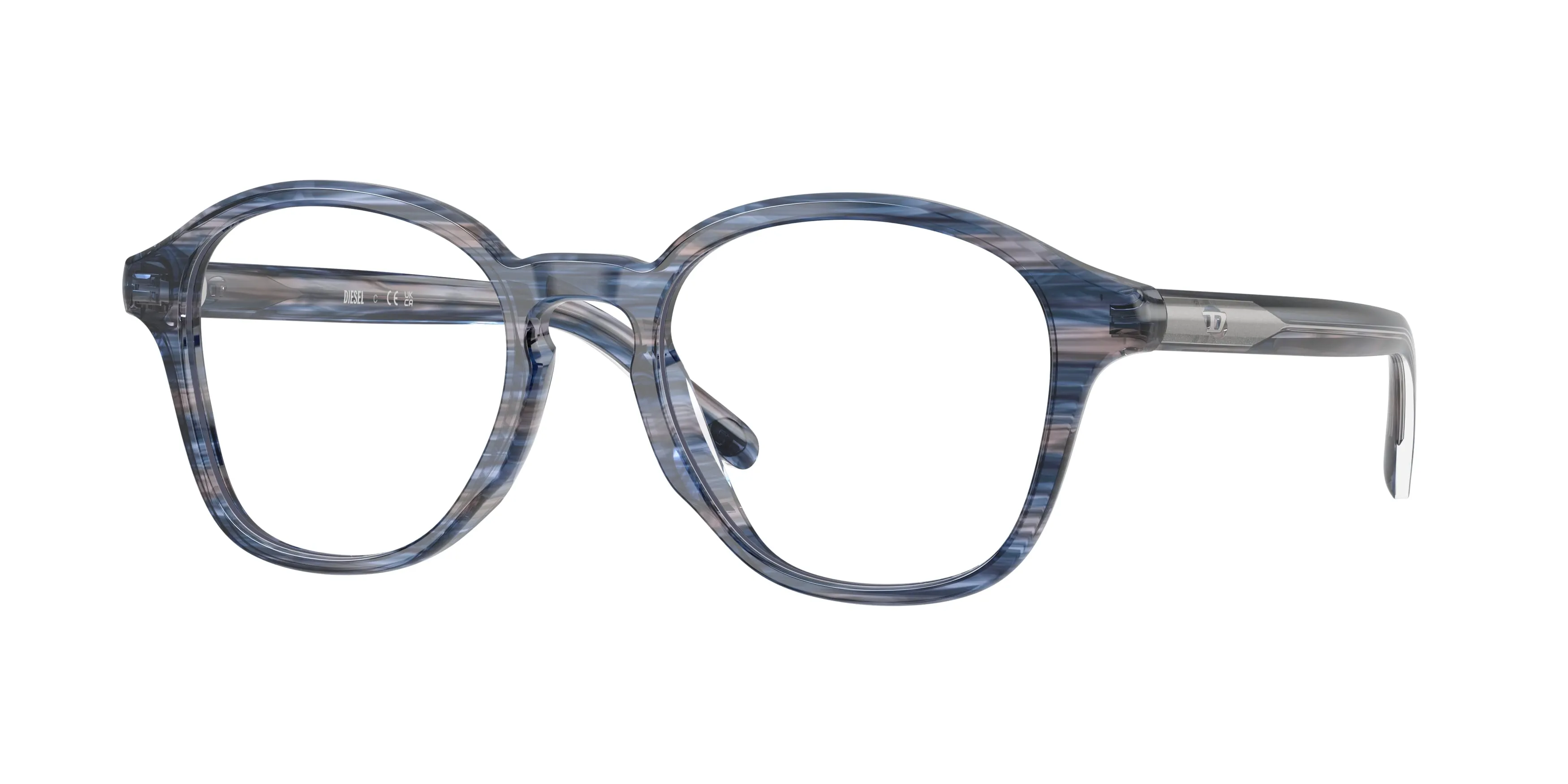 DIESEL DL4025U 2037 Montature da vista Acetato Blu Trasparente Pantos Normale - immagine 1
