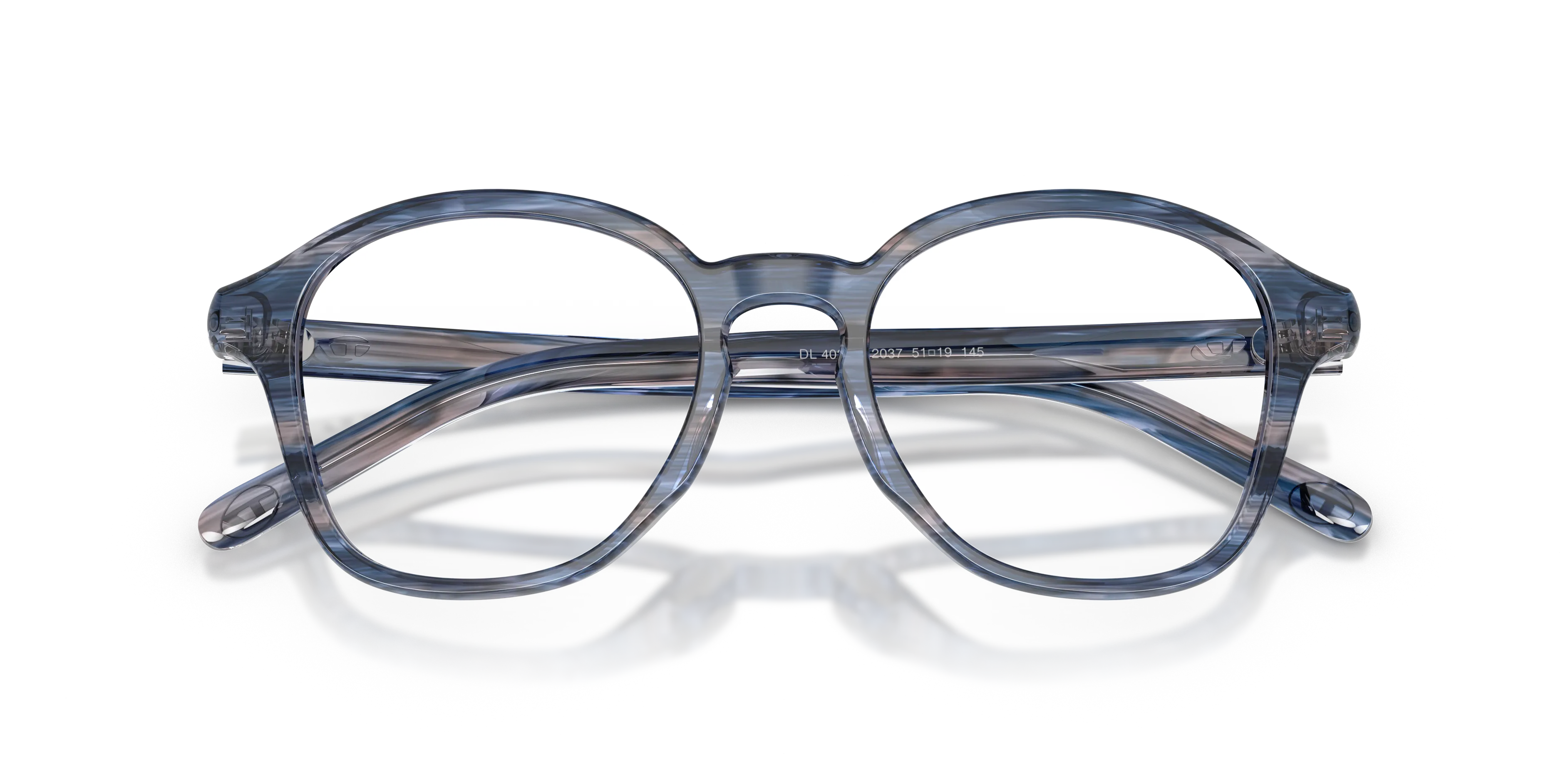 DIESEL DL4025U 2037 Montature da vista Acetato Blu Trasparente Pantos Normale - immagine 2
