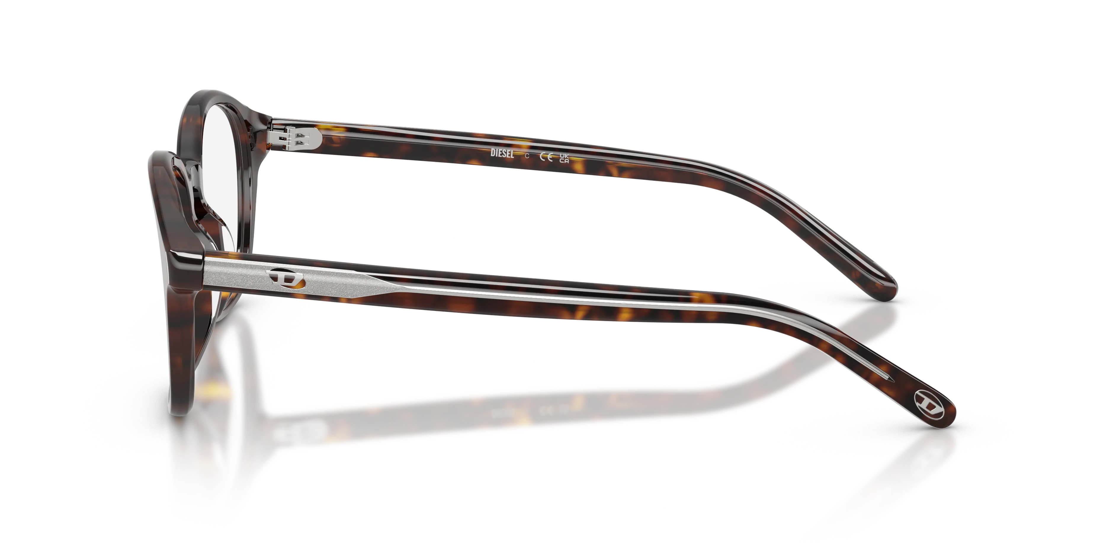 DIESEL DL4025U 2003 Montature da vista Acetato Tartaruga Trasparente Pantos Normale - immagine 4