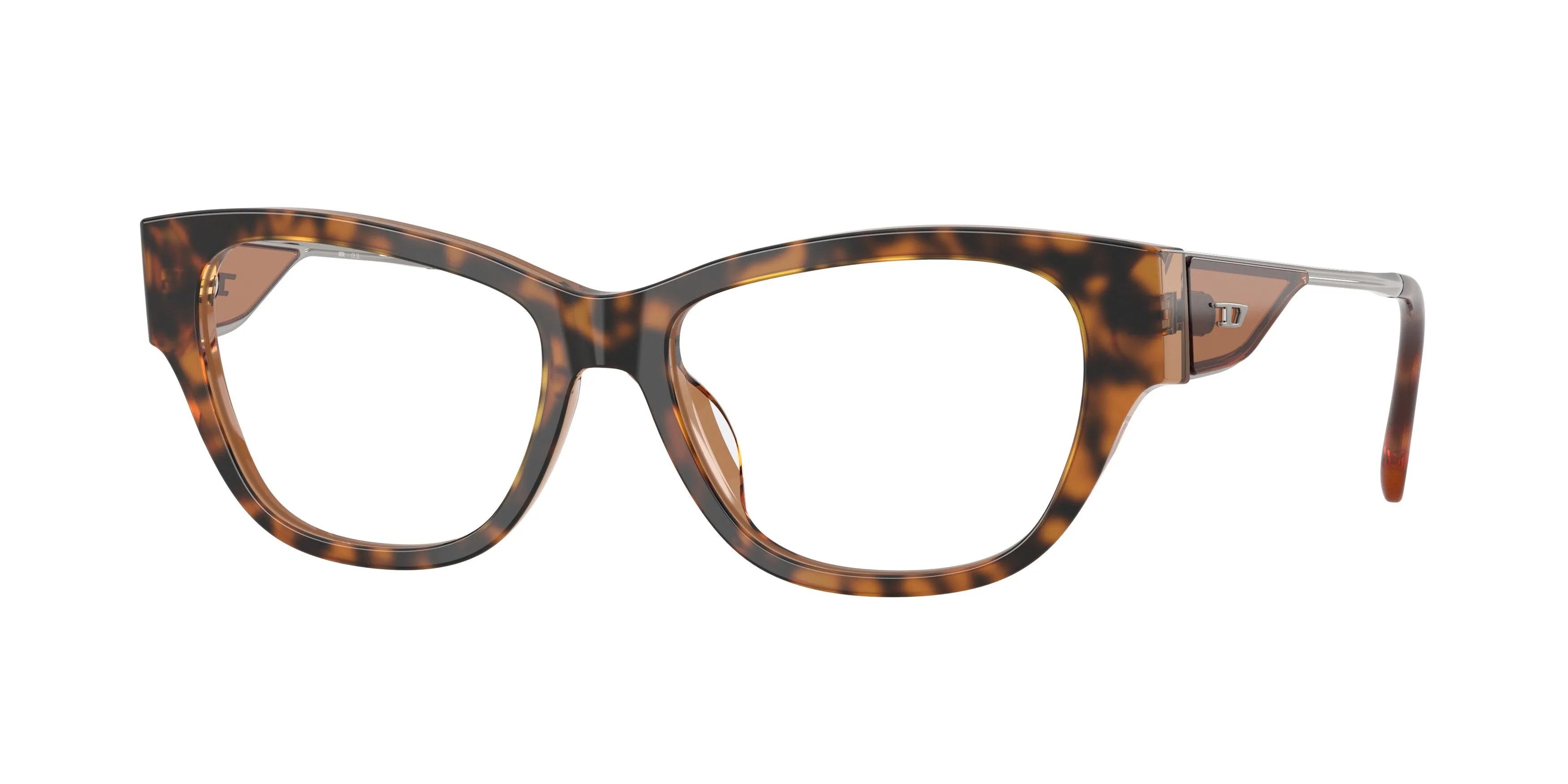 DIESEL DL4024U 2050 Montature da vista Acetato Marrone Trasparente Cat Eye Normale - immagine 1