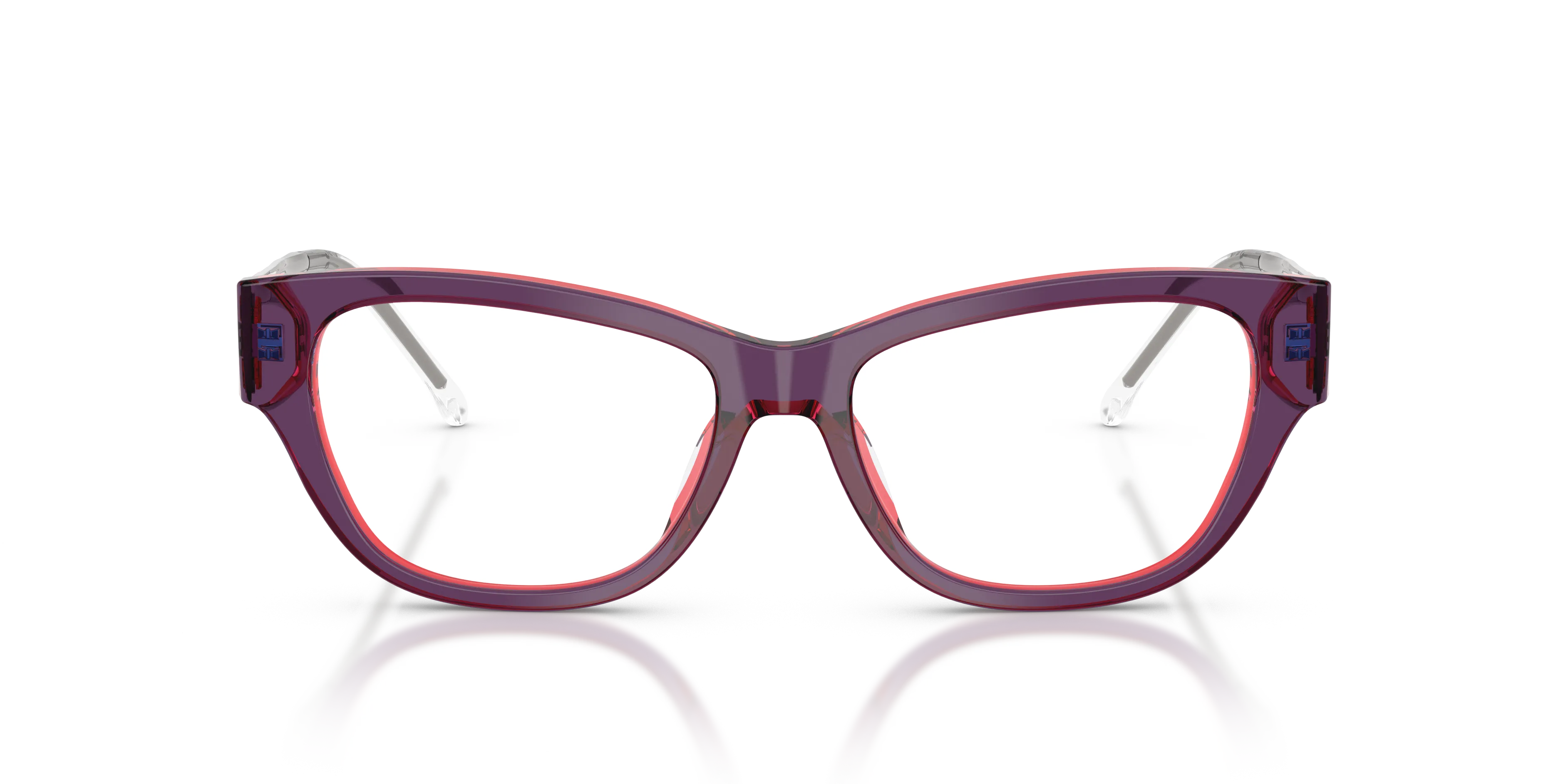 DIESEL DL4024U 2049 Montature da vista Acetato Rosa Trasparente Cat Eye Normale - immagine 3