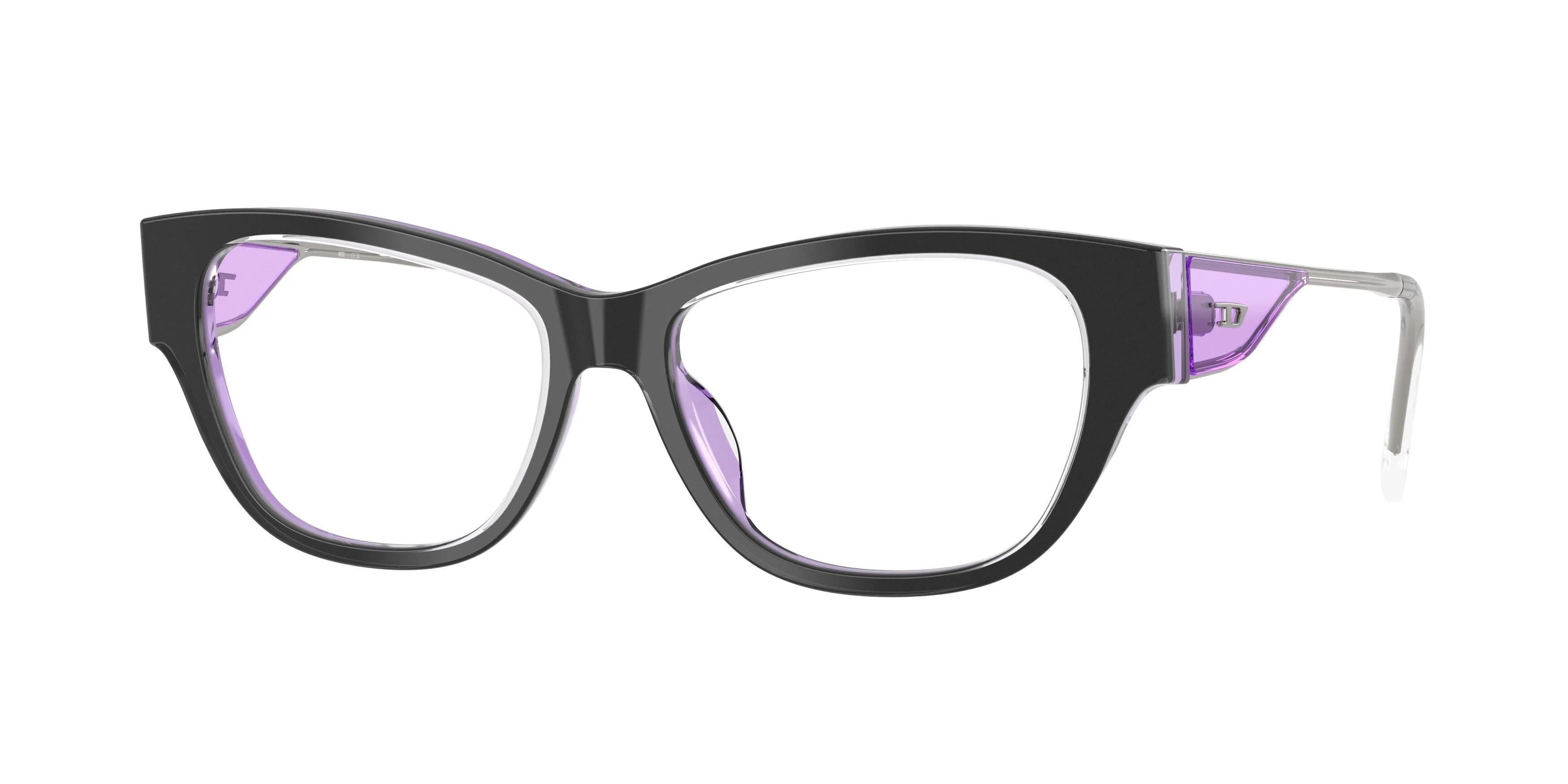 DIESEL DL4024U 2045 Montature da vista Acetato Viola Trasparente Cat Eye Normale - immagine 1