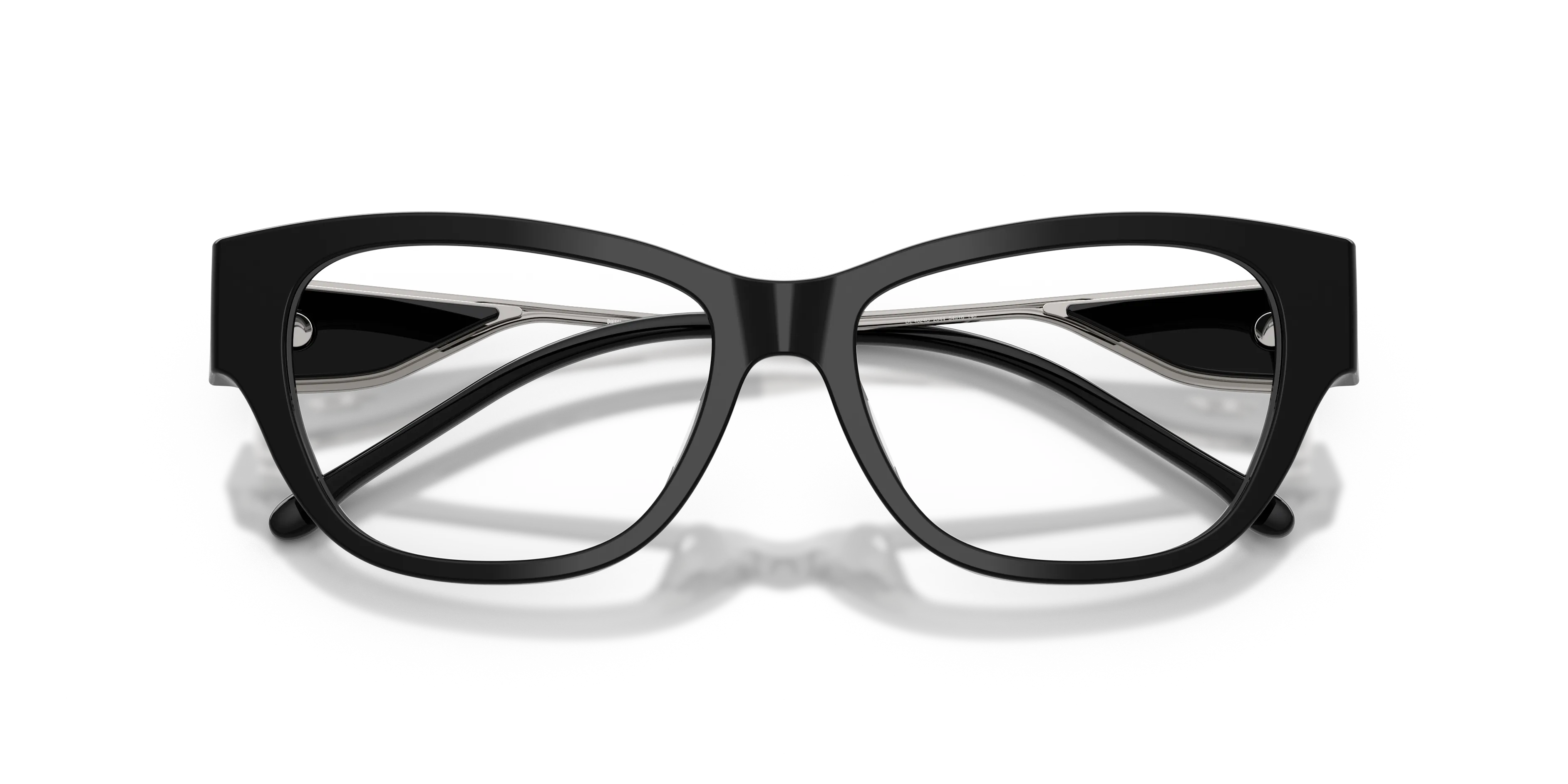 DIESEL DL4024U 2044 Montature da vista Acetato Nero Trasparente Cat Eye Normale - immagine 2