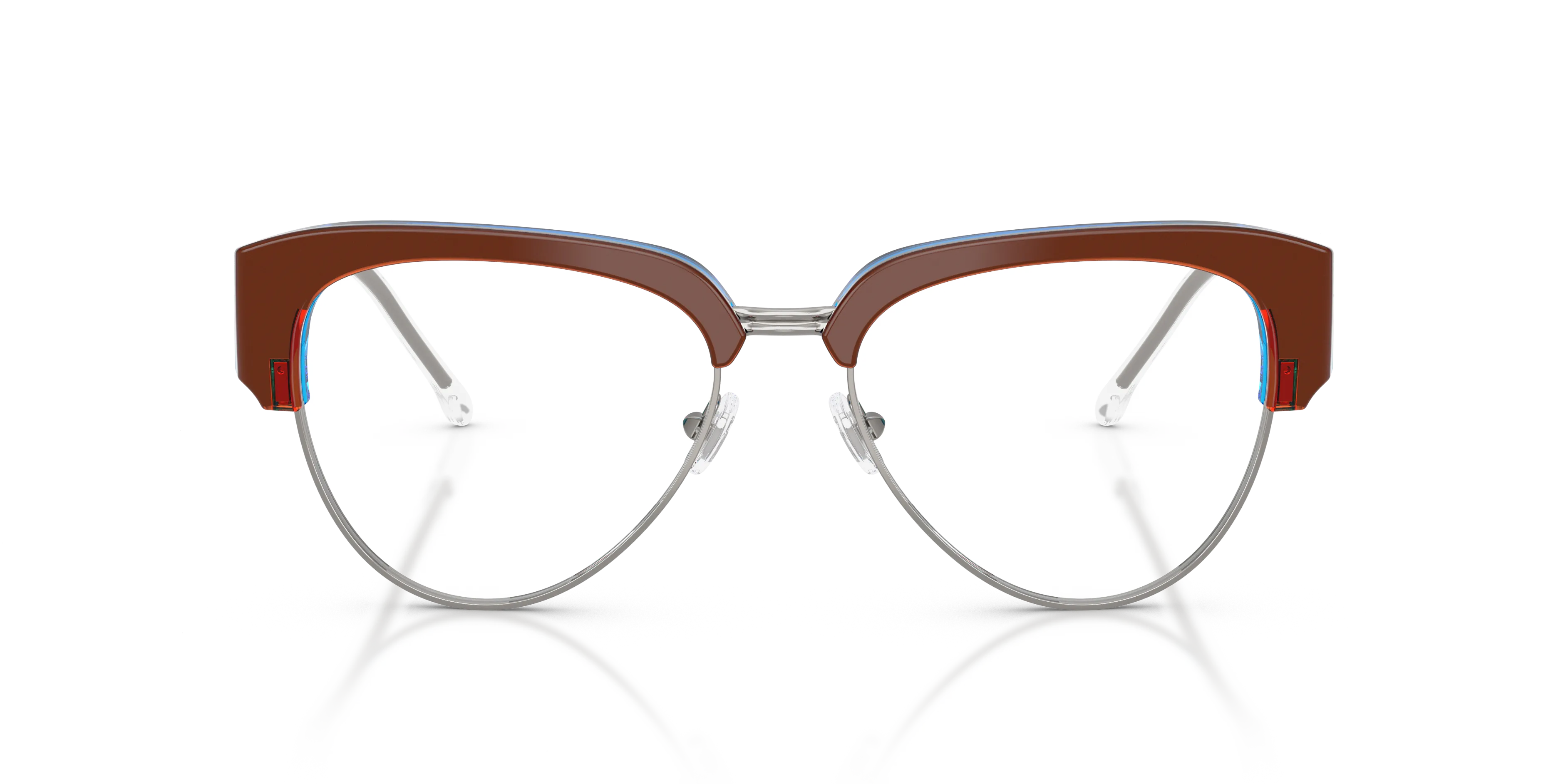 DIESEL DL4023 2048 Montature da vista Acetato Marrone Trasparente Rotonda Normale - immagine 3