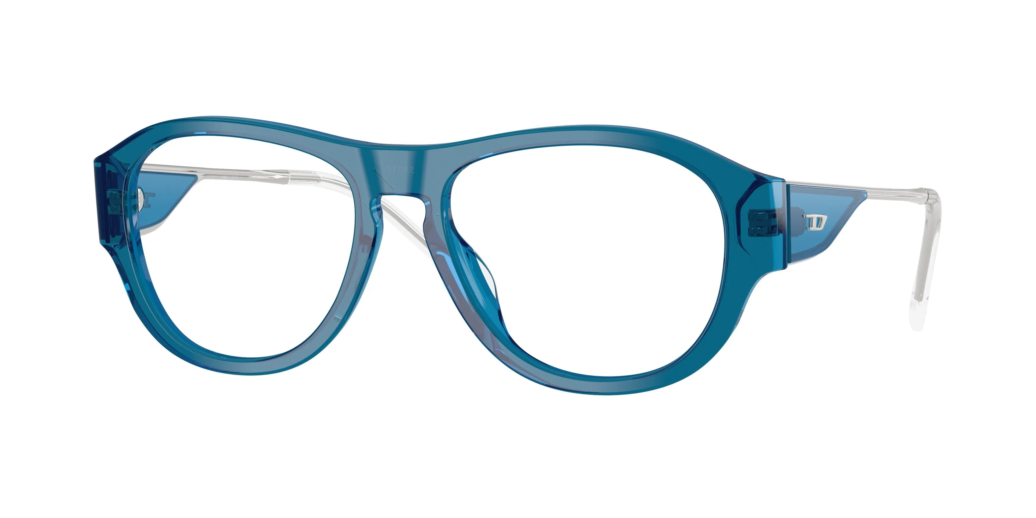 DIESEL DL4022U 2051 Montature da vista Acetato Blu Trasparente Squadrata Normale - immagine 1