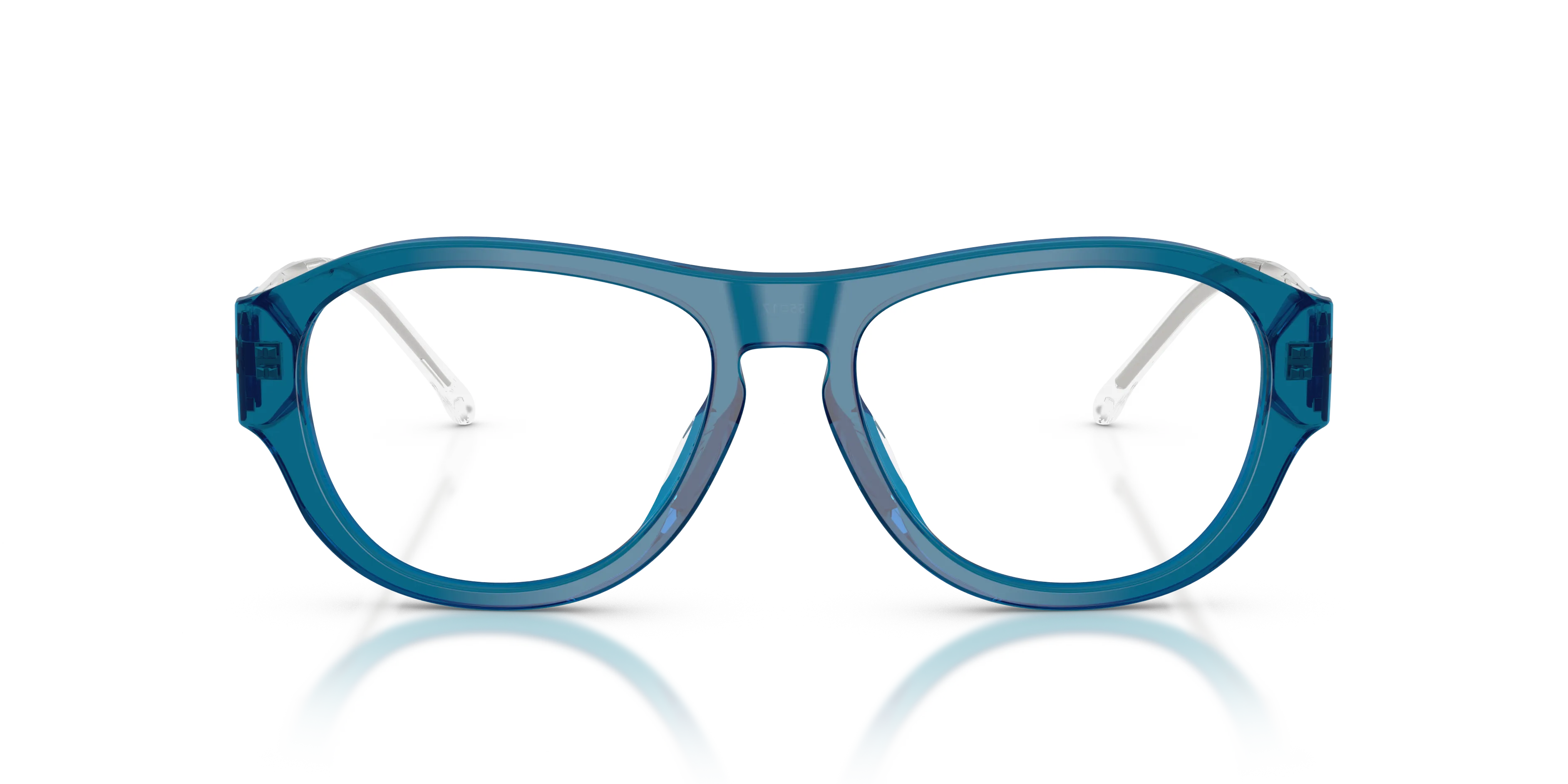 DIESEL DL4022U 2051 Montature da vista Acetato Blu Trasparente Squadrata Normale - immagine 3