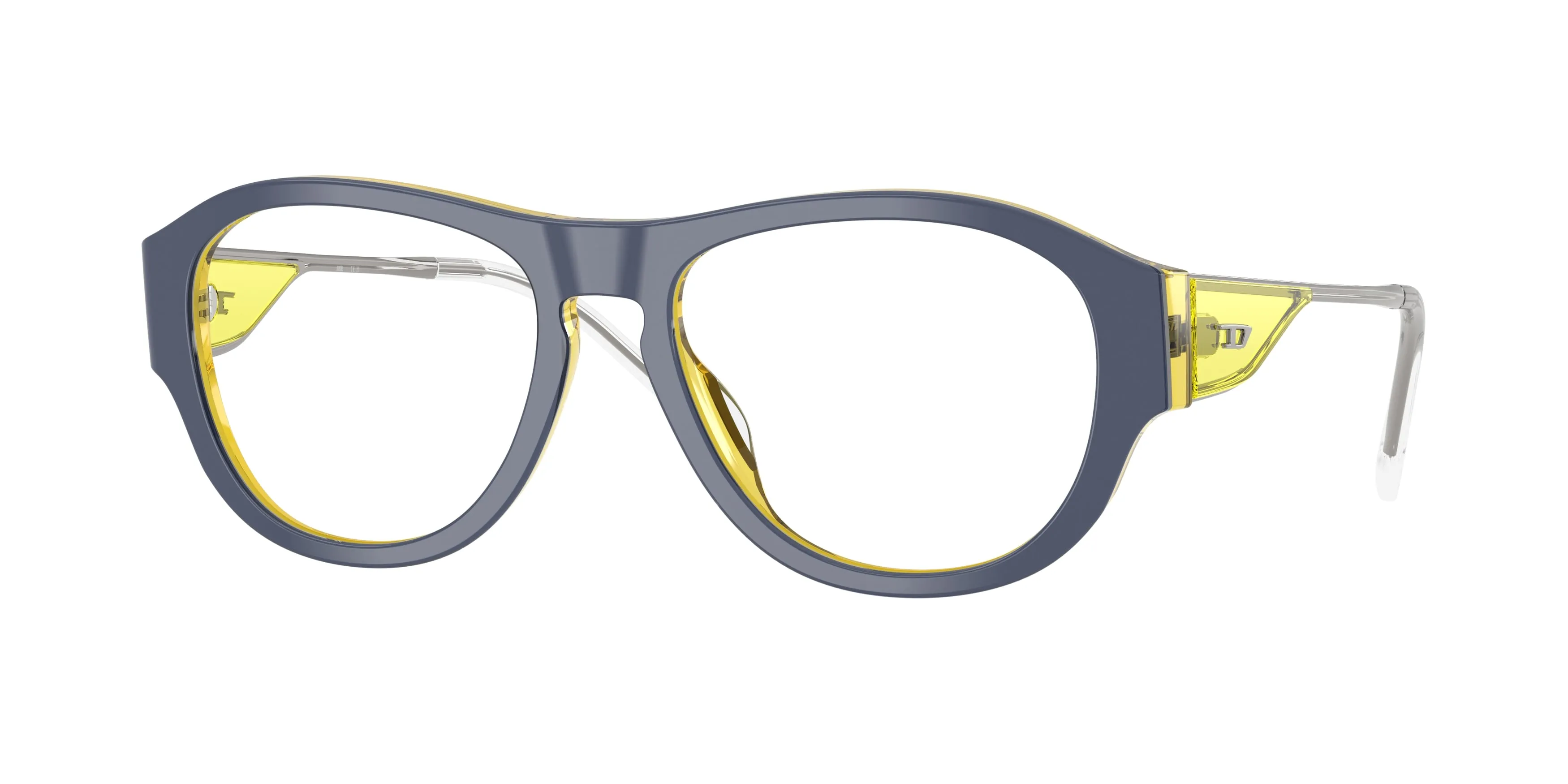 DIESEL DL4022U 2046 Montature da vista Acetato Giallo Trasparente Squadrata Normale - immagine 1