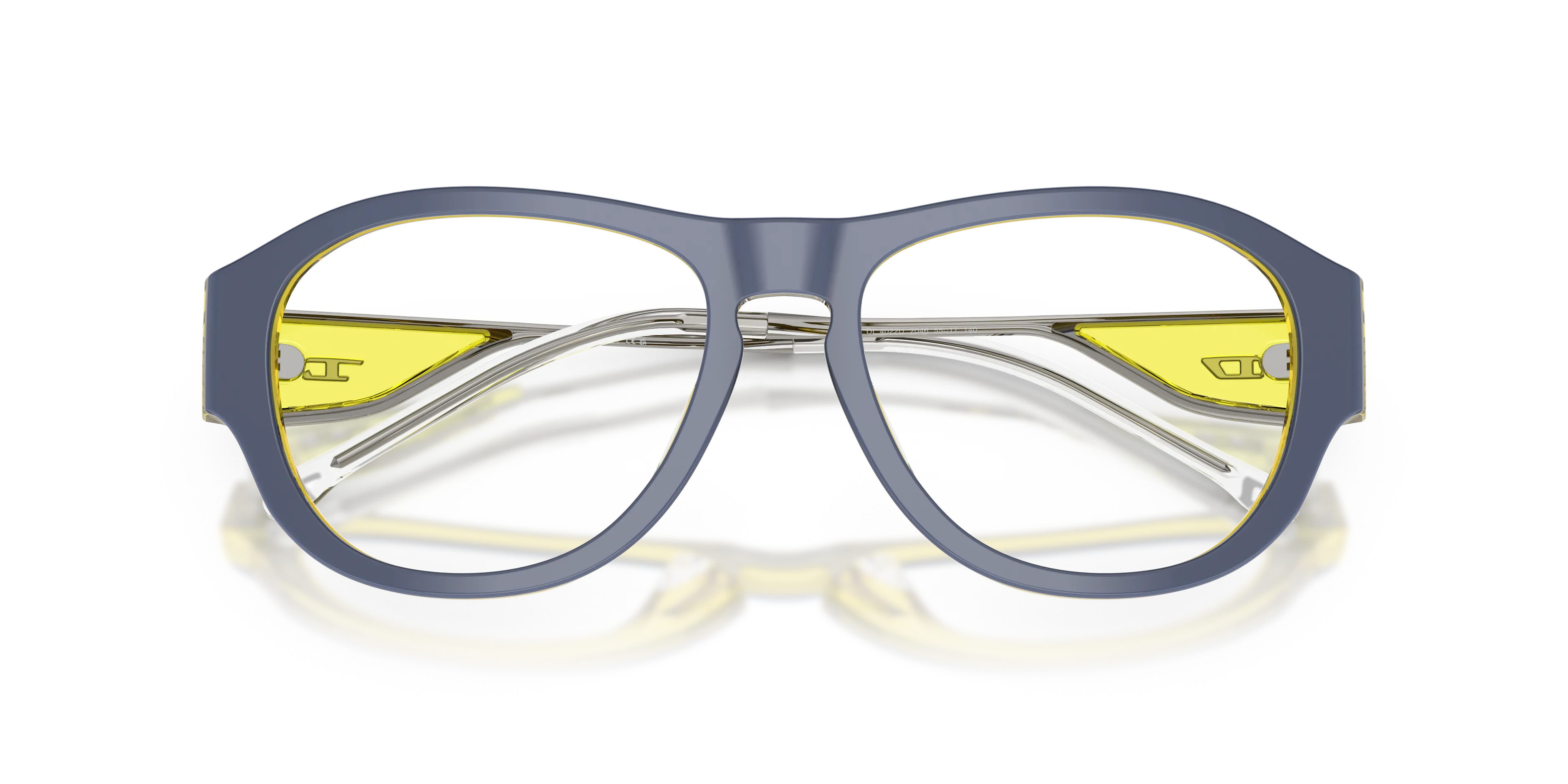 DIESEL DL4022U 2046 Montature da vista Acetato Giallo Trasparente Squadrata Normale - immagine 2