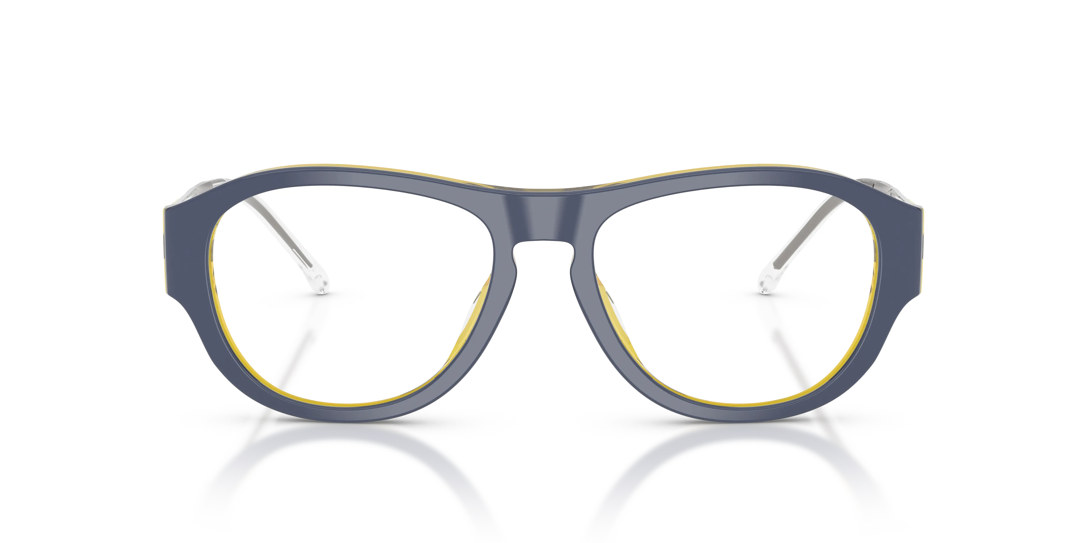 DIESEL DL4022U 2046 Montature da vista Acetato Giallo Trasparente Squadrata Normale - immagine 3
