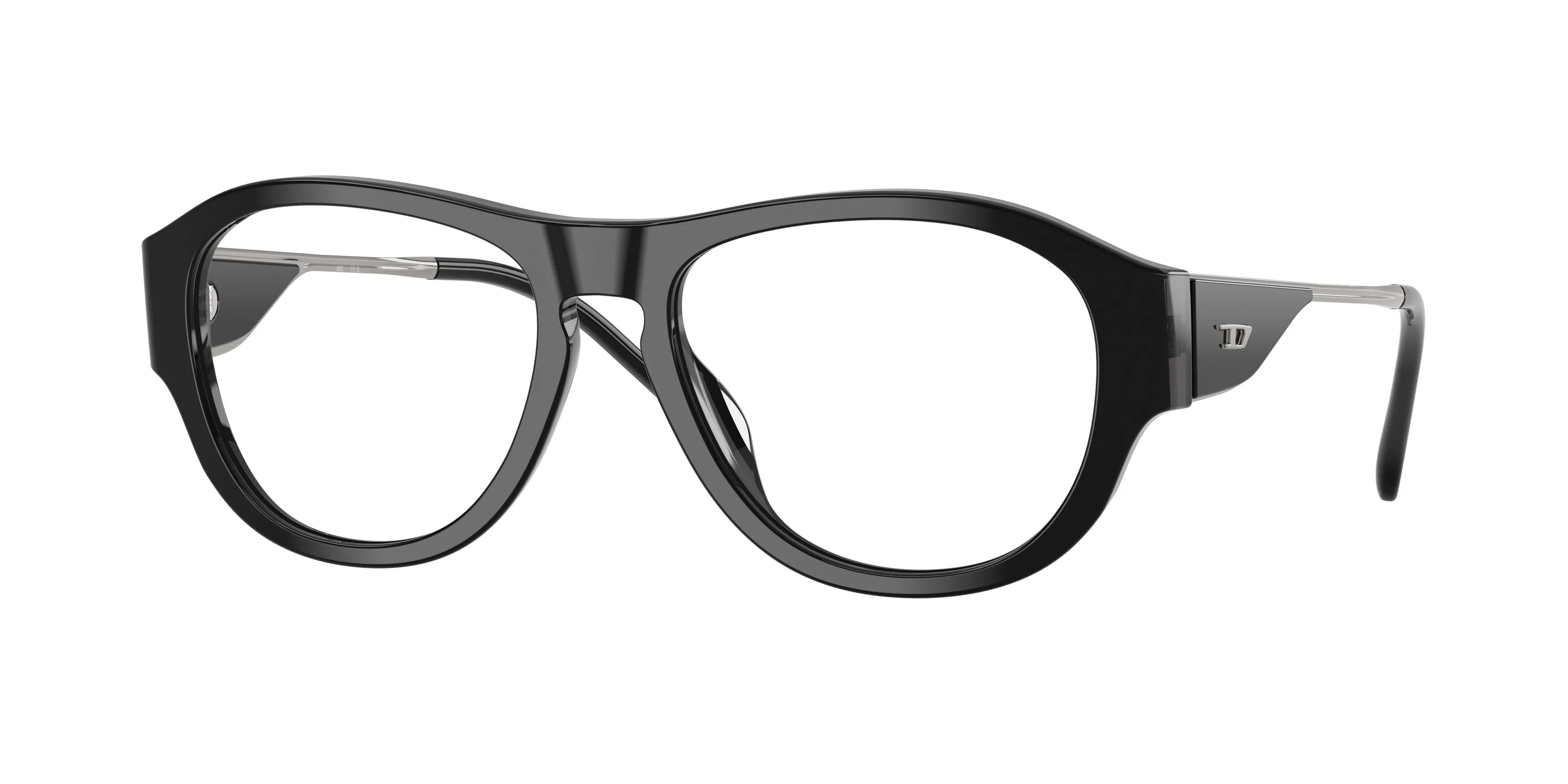 DIESEL DL4022U 2044 Montature da vista Acetato Nero Trasparente Squadrata Normale - immagine 1