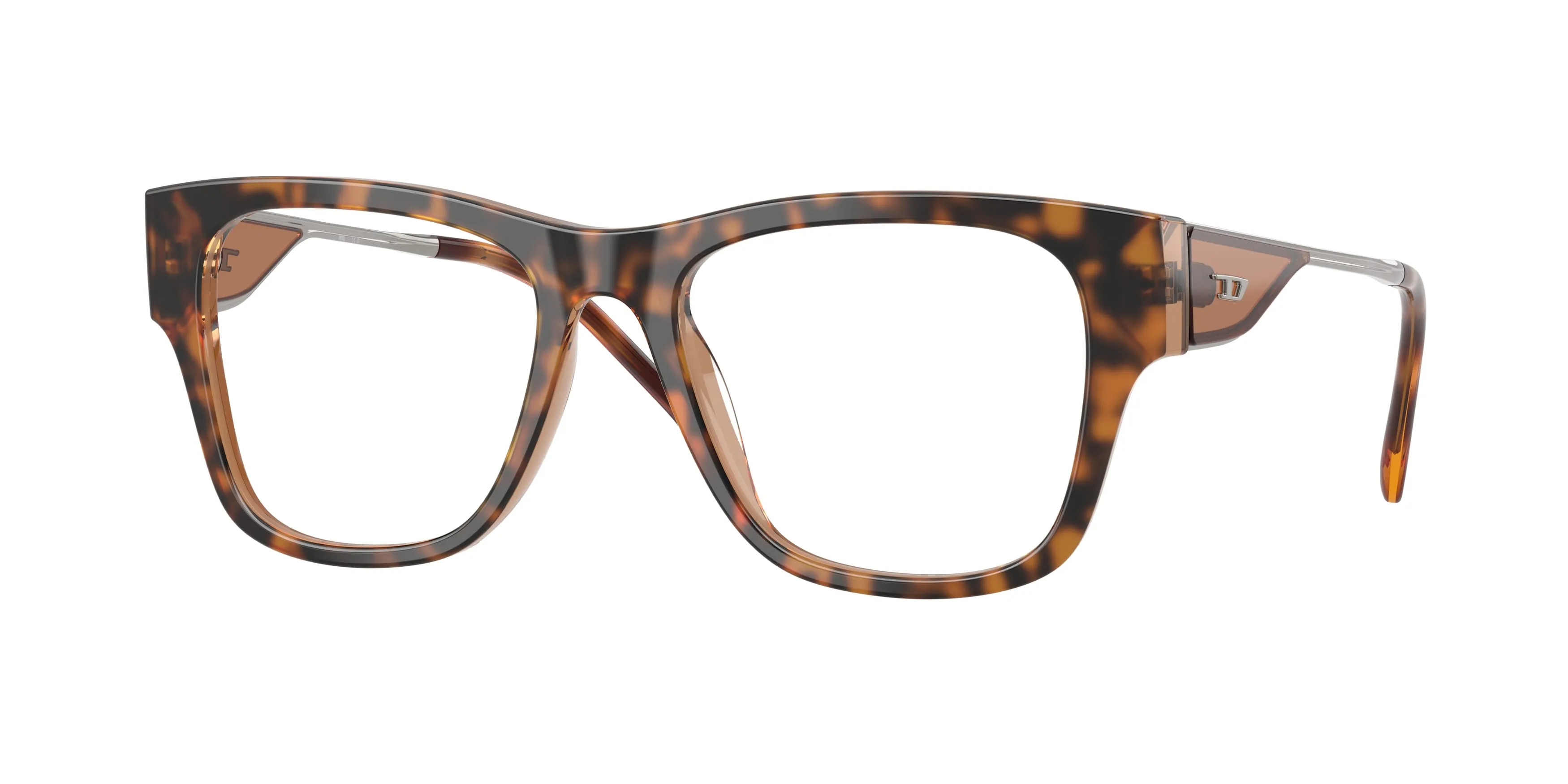 DIESEL DL4019U 2050 Montature da vista Acetato Marrone Trasparente Squadrata Normale - immagine 1