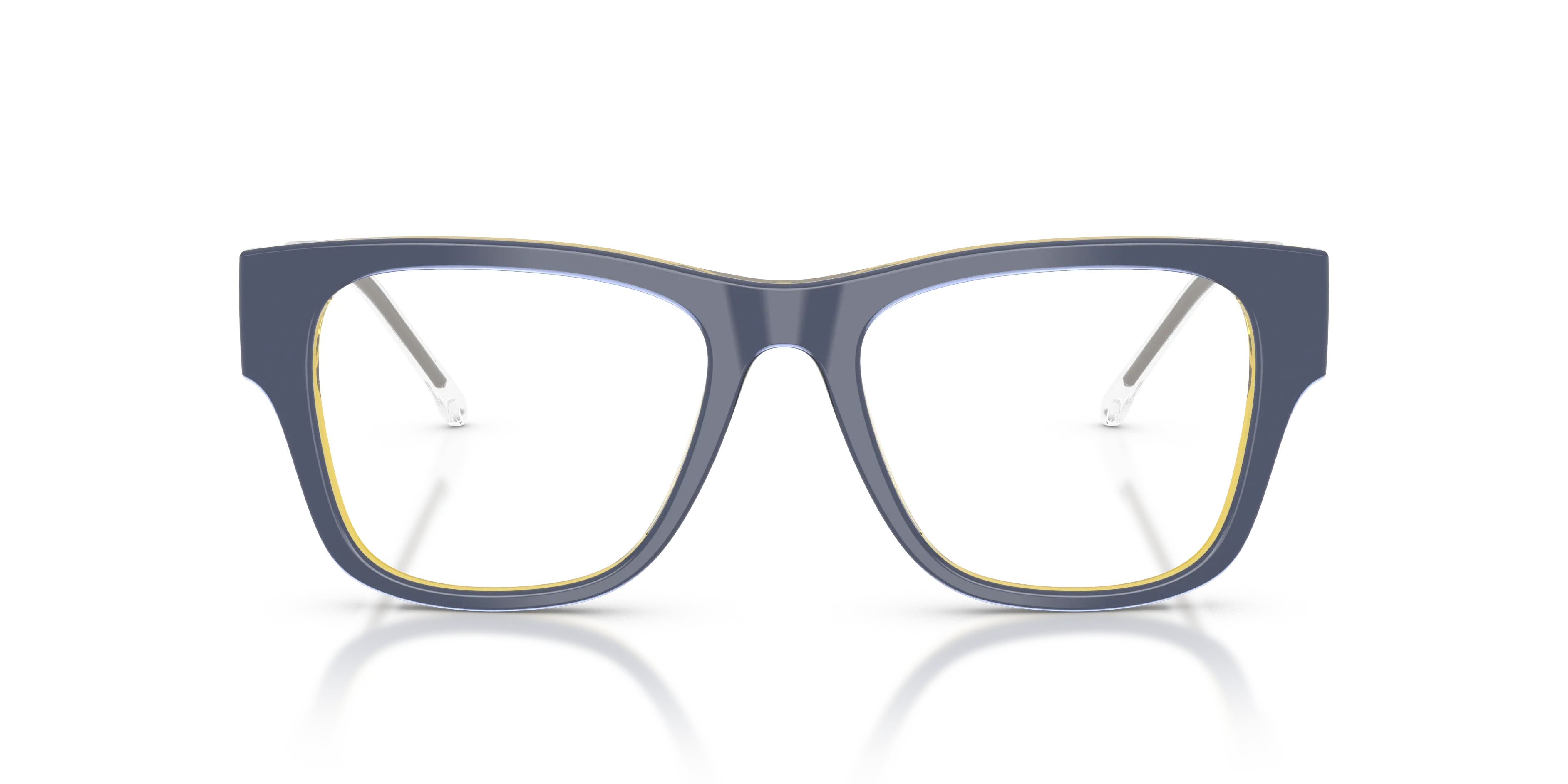 DIESEL DL4019U 2046 Montature da vista Acetato Giallo Trasparente Squadrata Normale - immagine 3