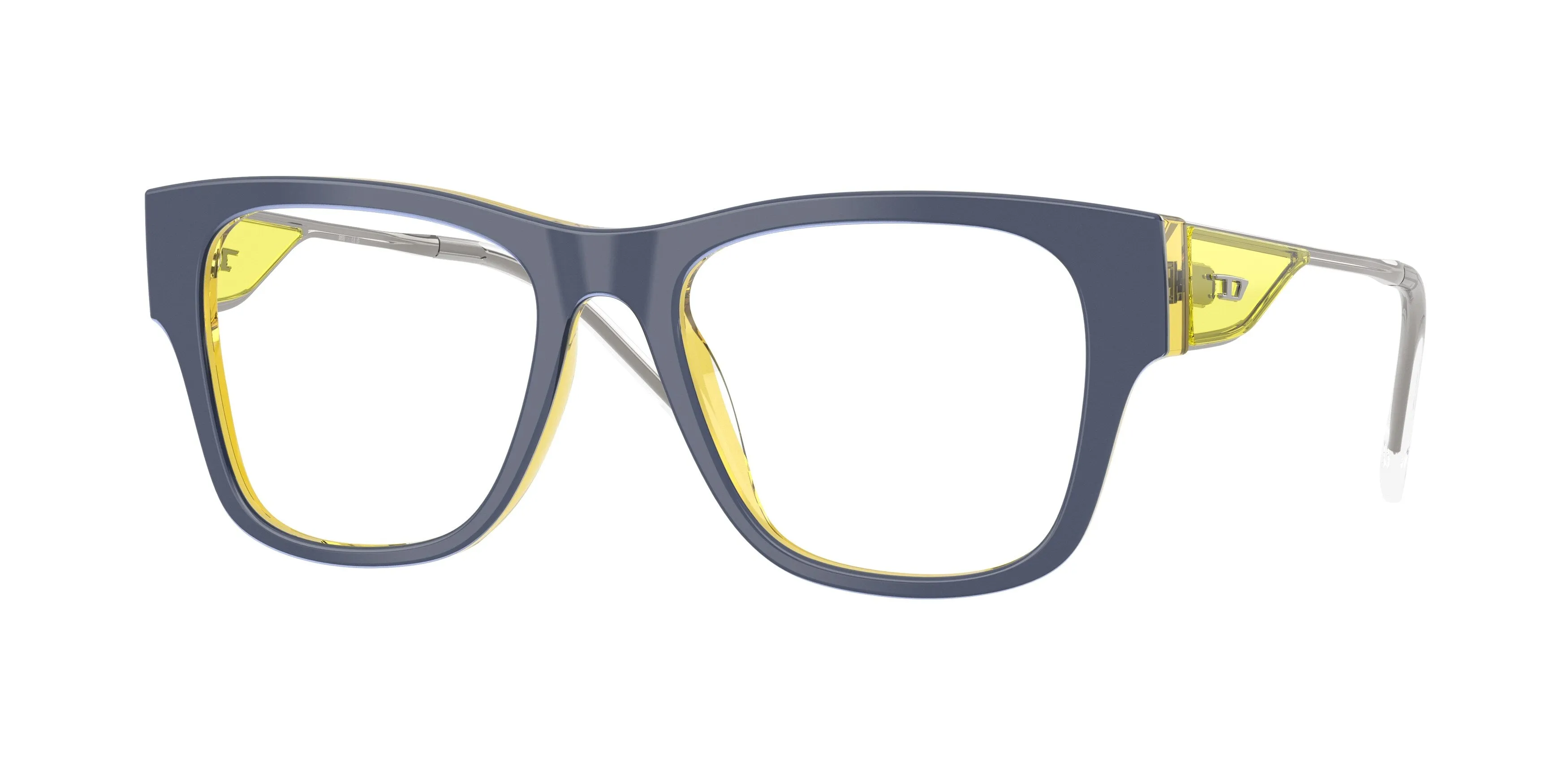DIESEL DL4019U 2046 Montature da vista Acetato Giallo Trasparente Squadrata Normale - immagine 1