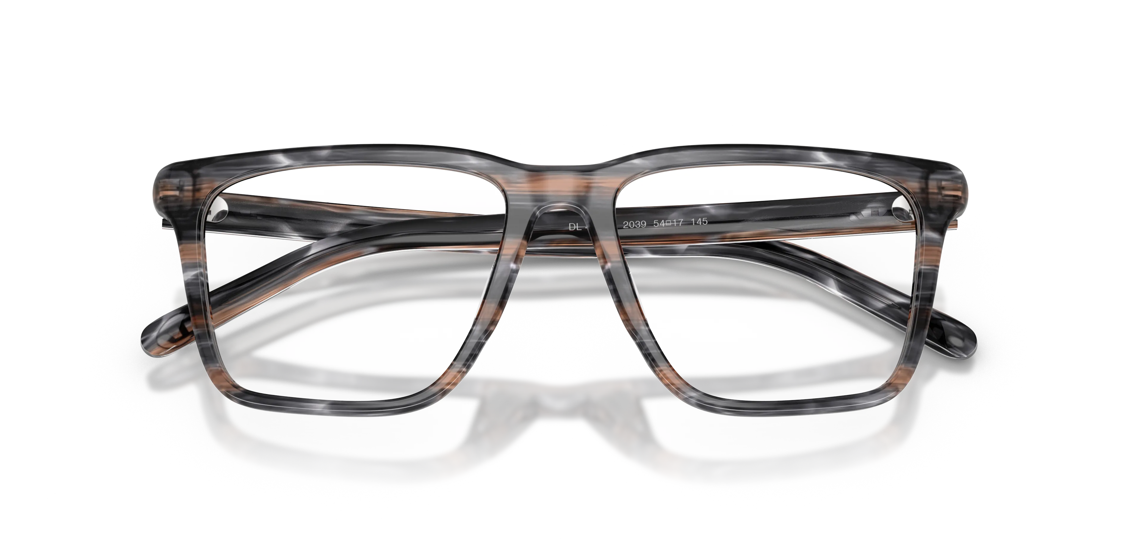 DIESEL DL4018U 2039 Montature da vista Acetato Grigio Trasparente Squadrata Normale - immagine 2