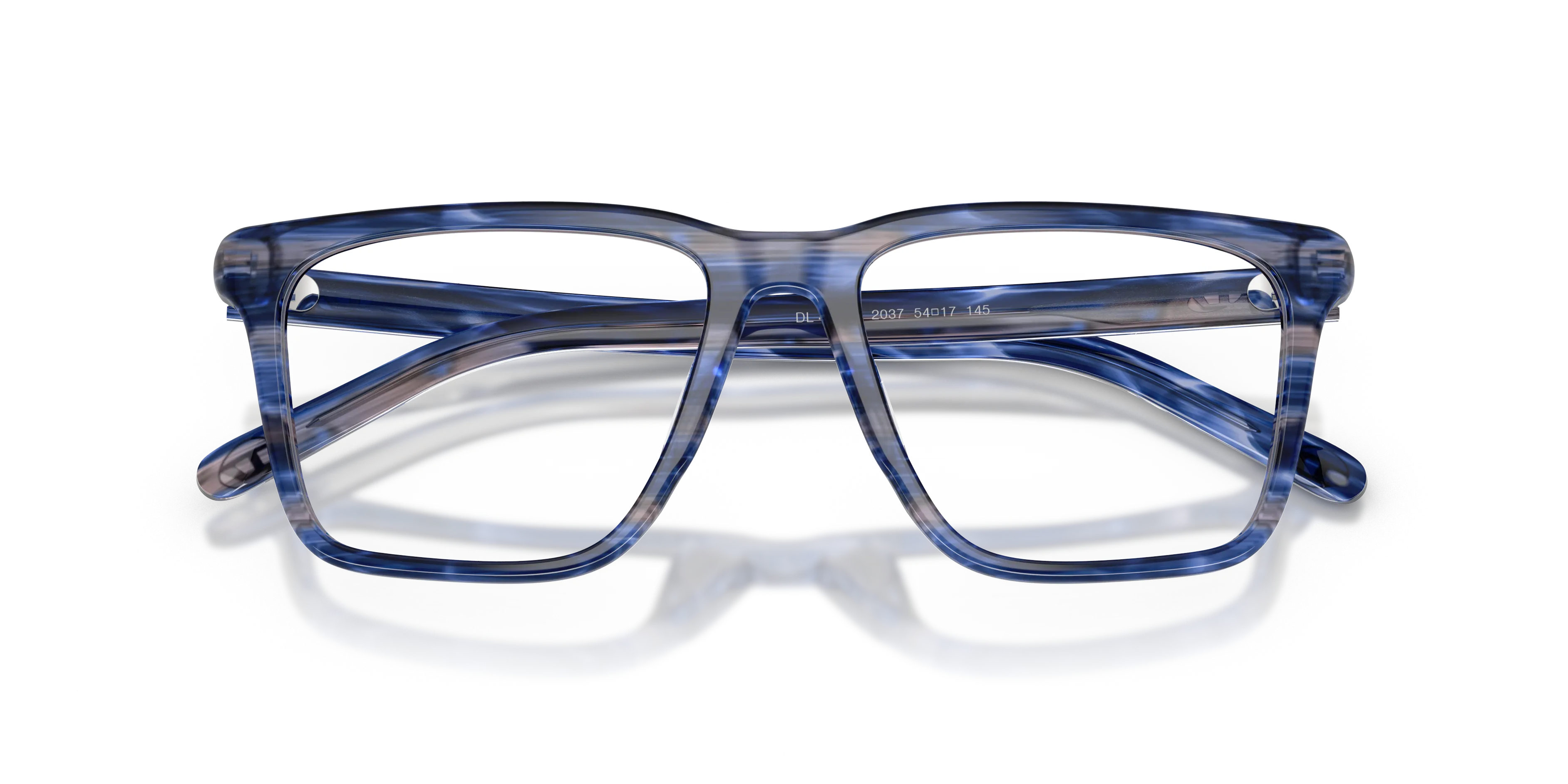 DIESEL DL4018U 2037 Montature da vista Acetato Blu Trasparente Squadrata Normale - immagine 2